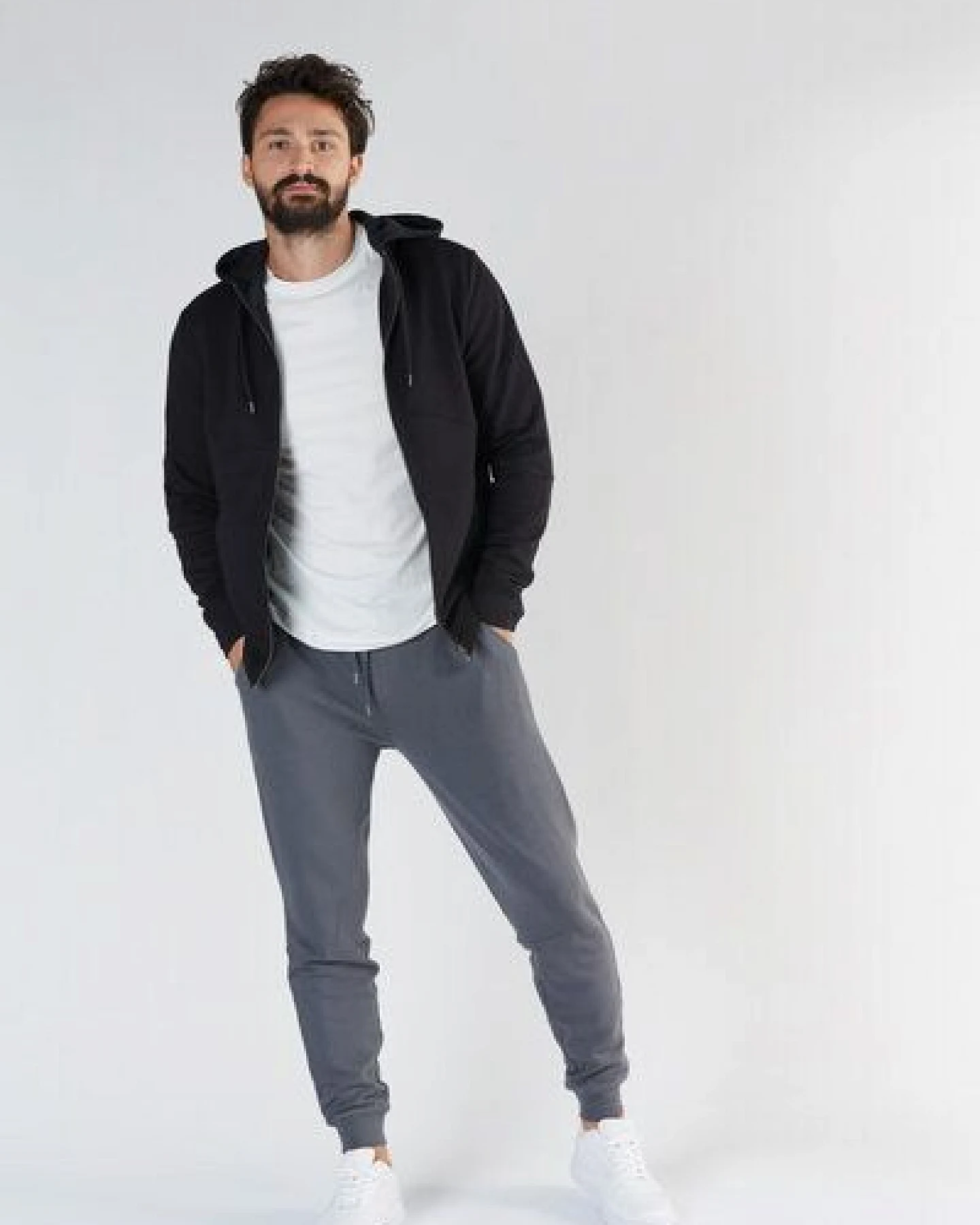 Herren Zip-Hoodie Jacke aus Bio-Baumwolle "True North" T2900 – Ansicht 2