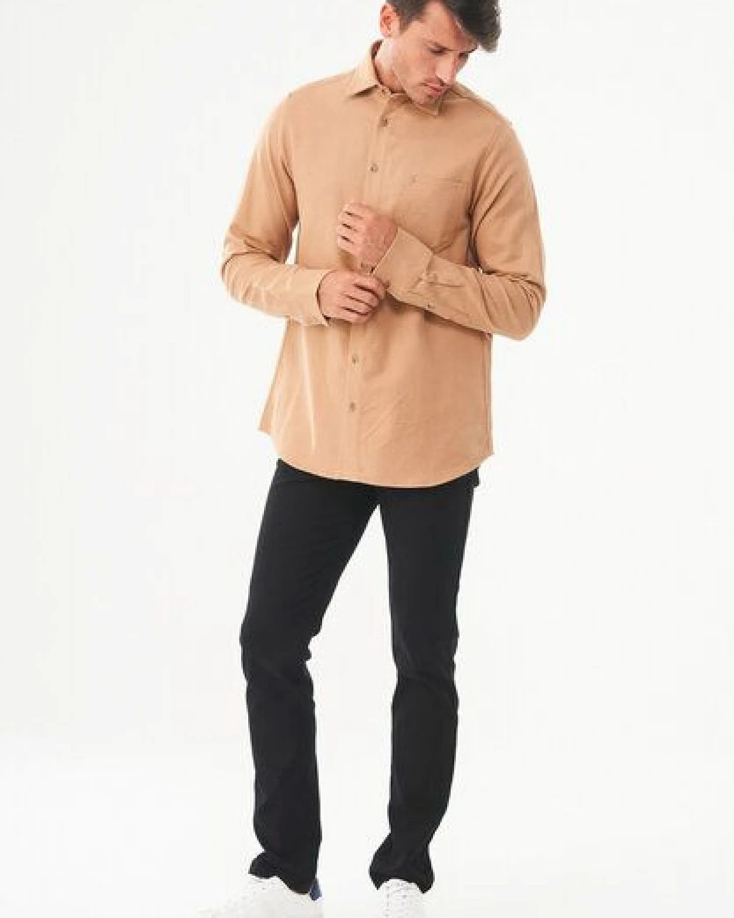 ORGANICATION Brushed Twill Hemd aus Bio-Baumwolle – Ansicht 3