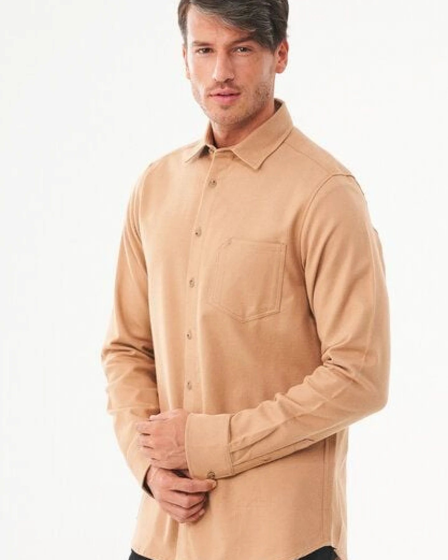 ORGANICATION Brushed Twill Hemd aus Bio-Baumwolle – Ansicht 4
