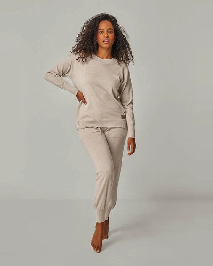 YOU LOOK PERFECT Merino Loungewear Set "Strickpullover Bella & Strickhose Bella"