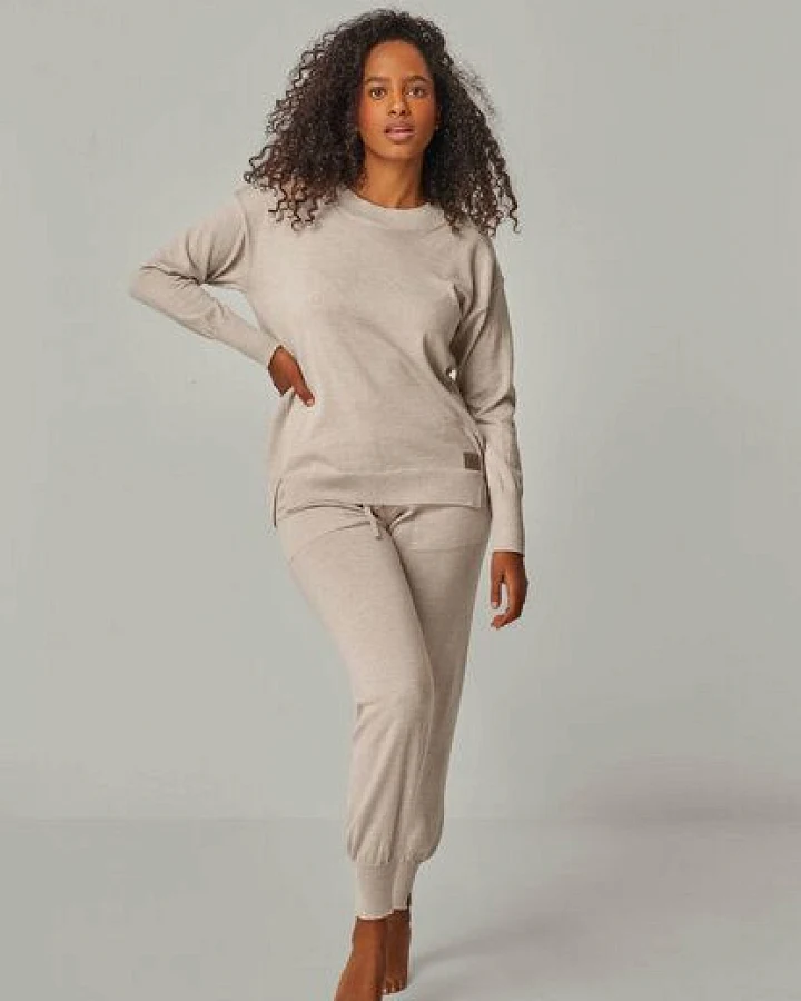 YOU LOOK PERFECT Merino Loungewear Set "Strickpullover Bella & Strickhose Bella"