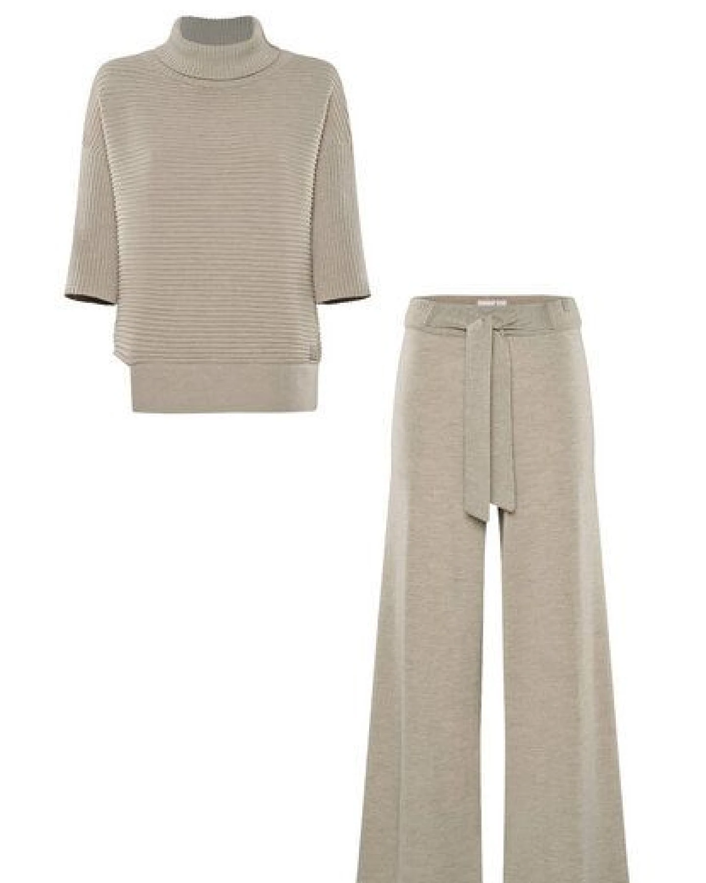 YOU LOOK PERFECT Merino Loungewear Set "Rollkragenpullover Bailey & Strickhose Bailey" – Ansicht 3