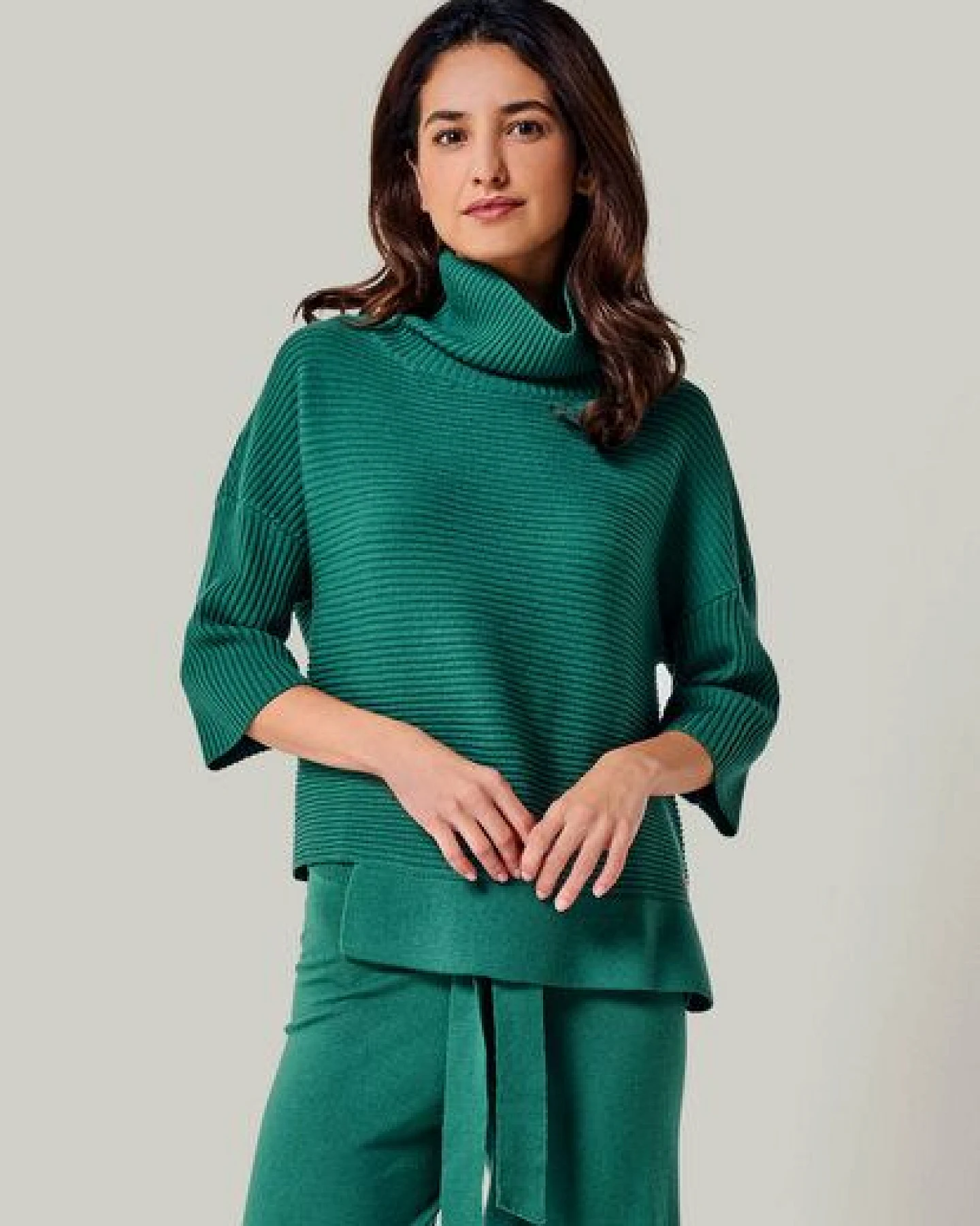 YOU LOOK PERFECT Merino Loungewear Set "Rollkragenpullover Bailey & Strickhose Bailey" – Ansicht 4