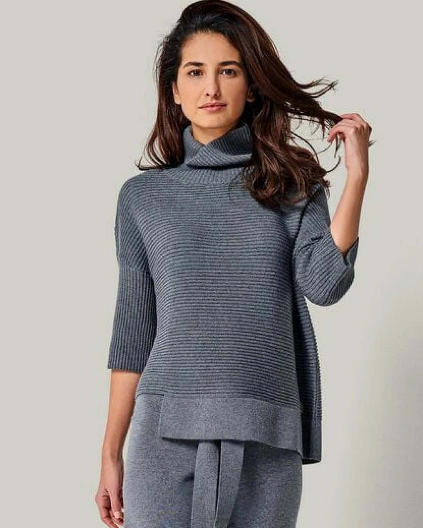 YOU LOOK PERFECT Merino Loungewear Set "Rollkragenpullover Bailey & Strickhose Bailey" – Ansicht 4