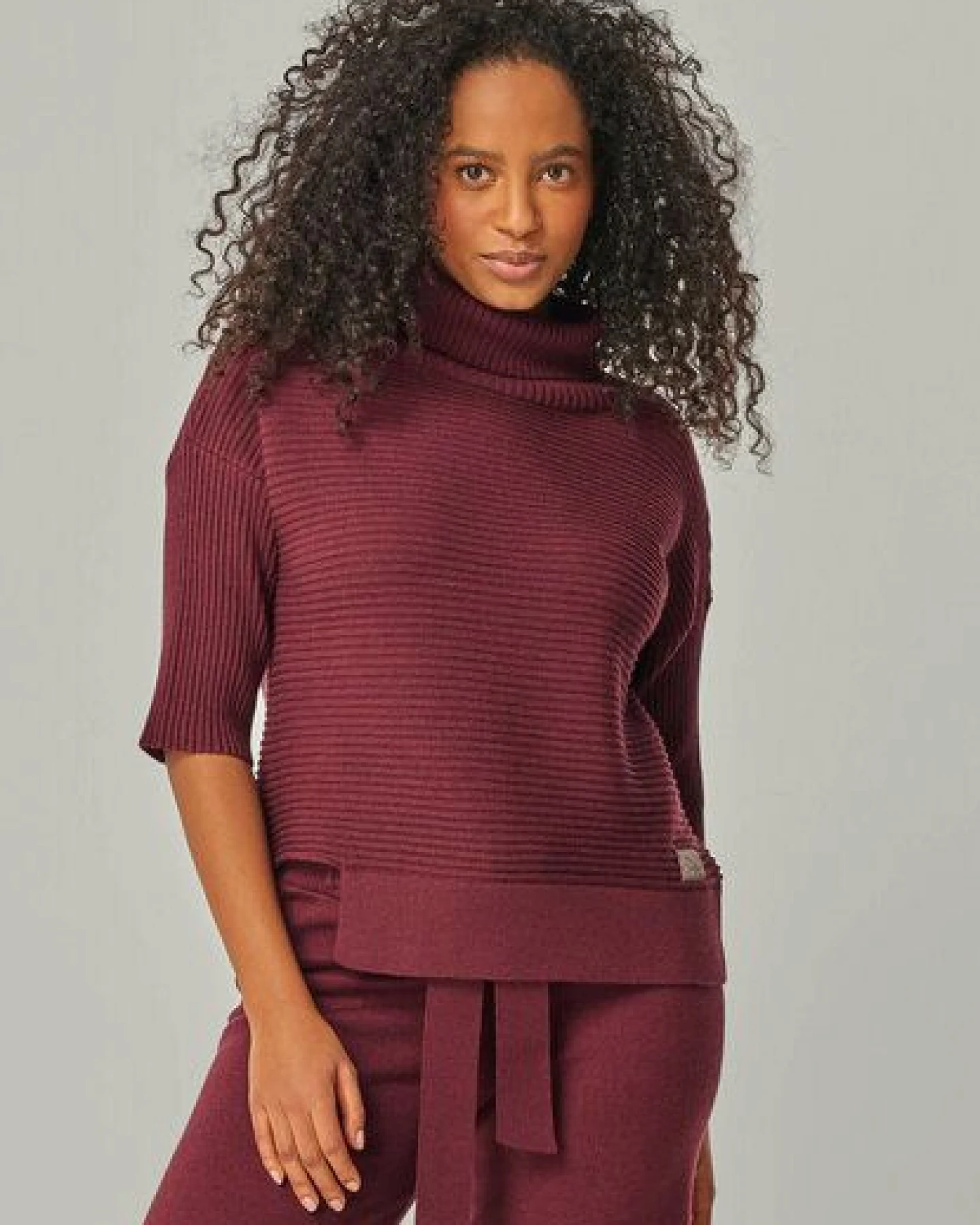 YOU LOOK PERFECT Merino Loungewear Set "Rollkragenpullover Bailey & Strickhose Bailey" – Ansicht 4