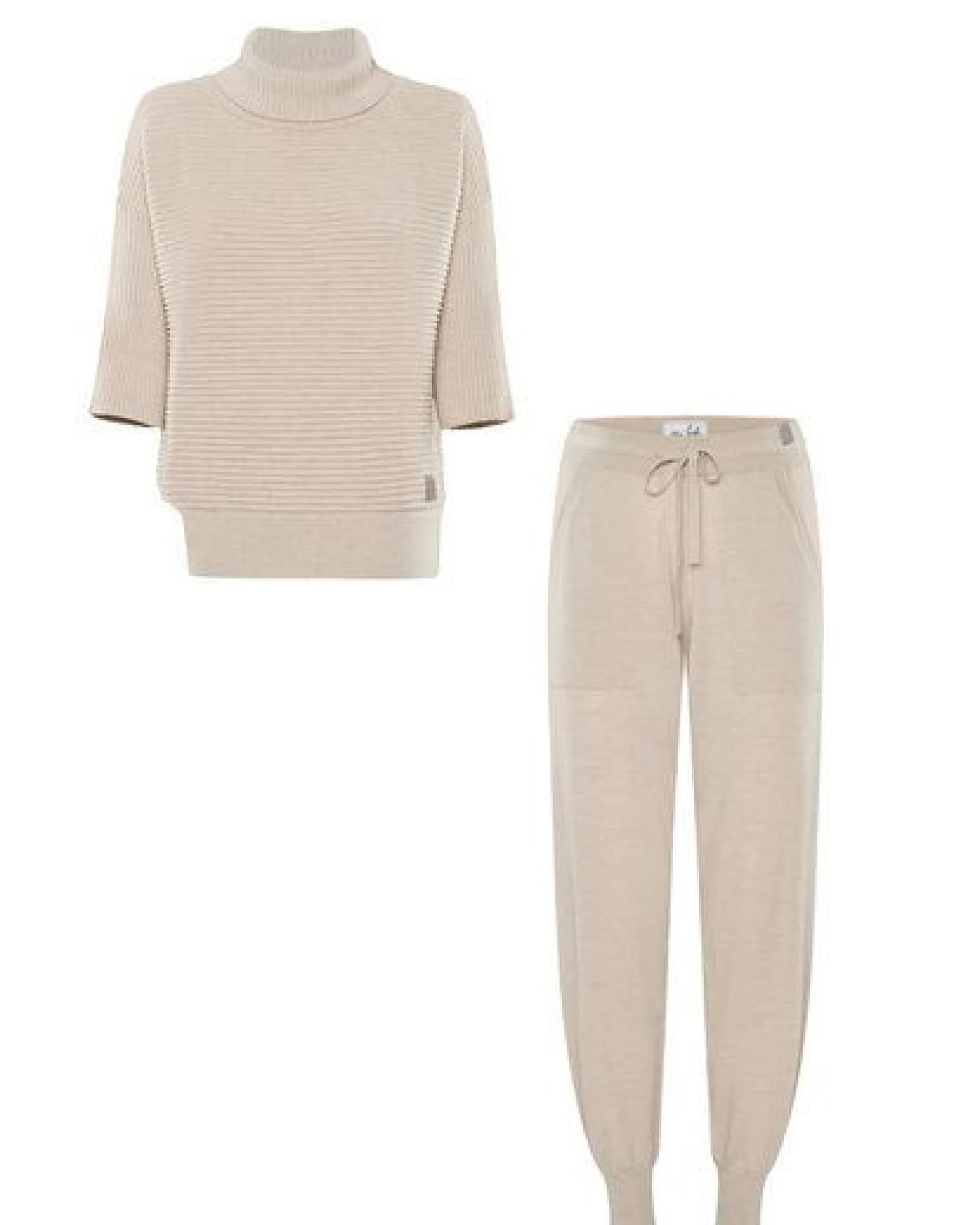 YOU LOOK PERFECT Merino Loungewear Set "Rollkragenpullover Bailey & Strickhose Bella" – Ansicht 3