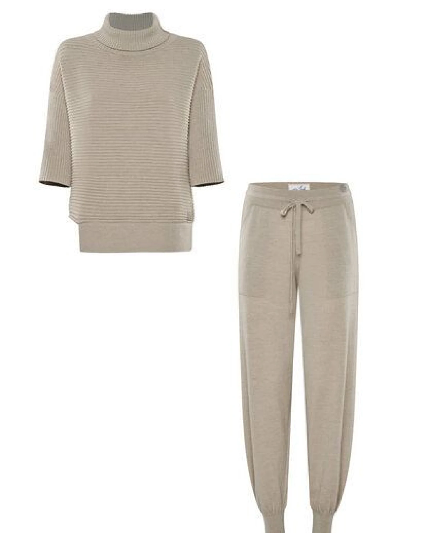 YOU LOOK PERFECT Merino Loungewear Set "Rollkragenpullover Bailey & Strickhose Bella" – Ansicht 3
