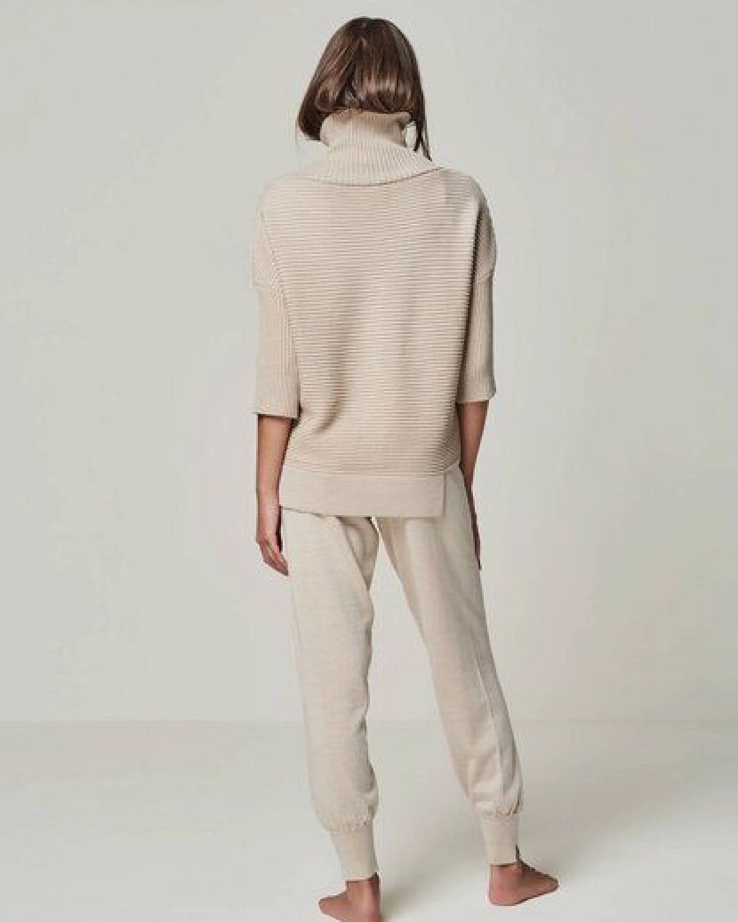 YOU LOOK PERFECT Merino Loungewear Set "Rollkragenpullover Bailey & Strickhose Bella" – Ansicht 4