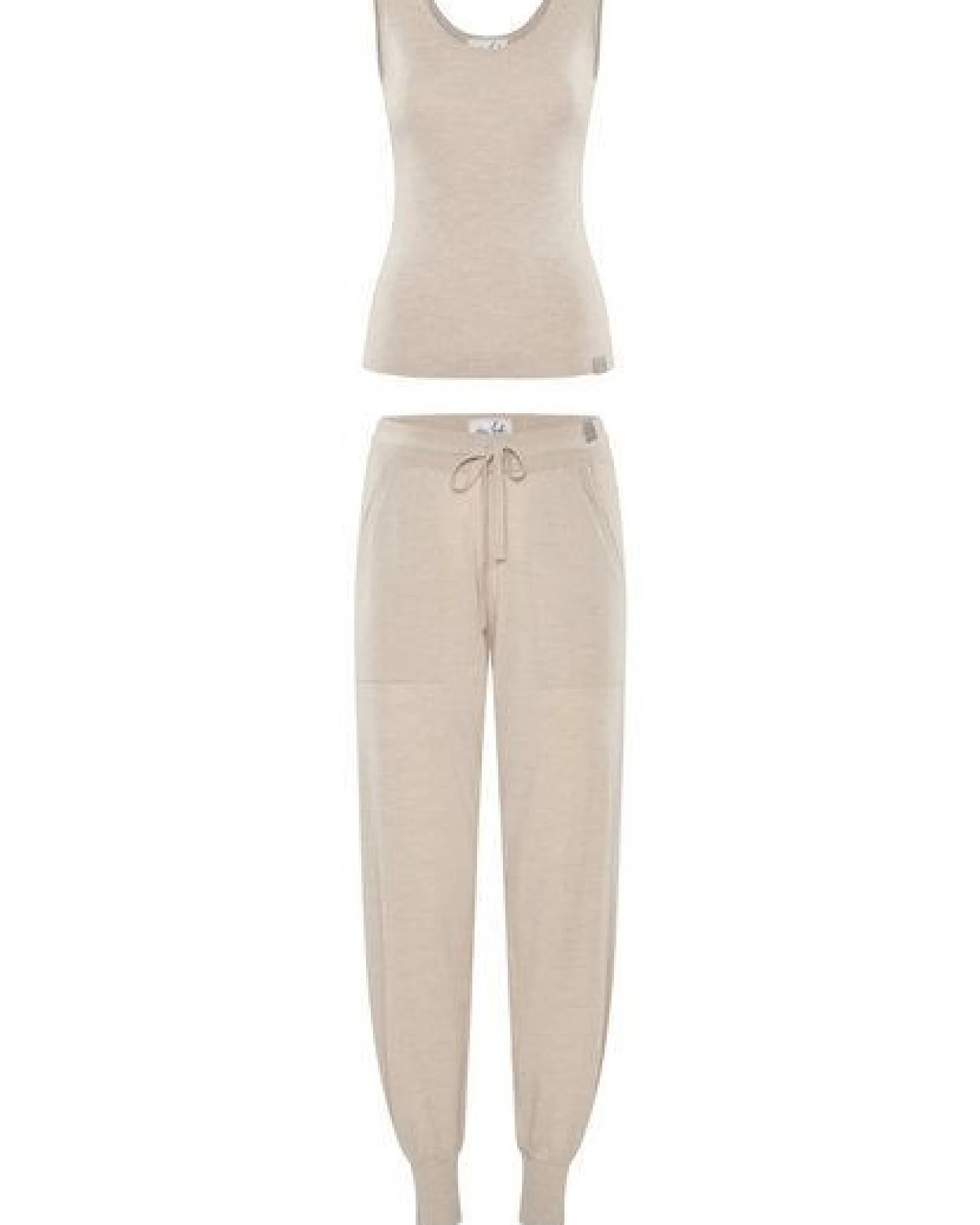 YOU LOOK PERFECT Merino Loungewear Set "Stricktop Blossom & Jogging-Strickhose Bella" – Ansicht 3