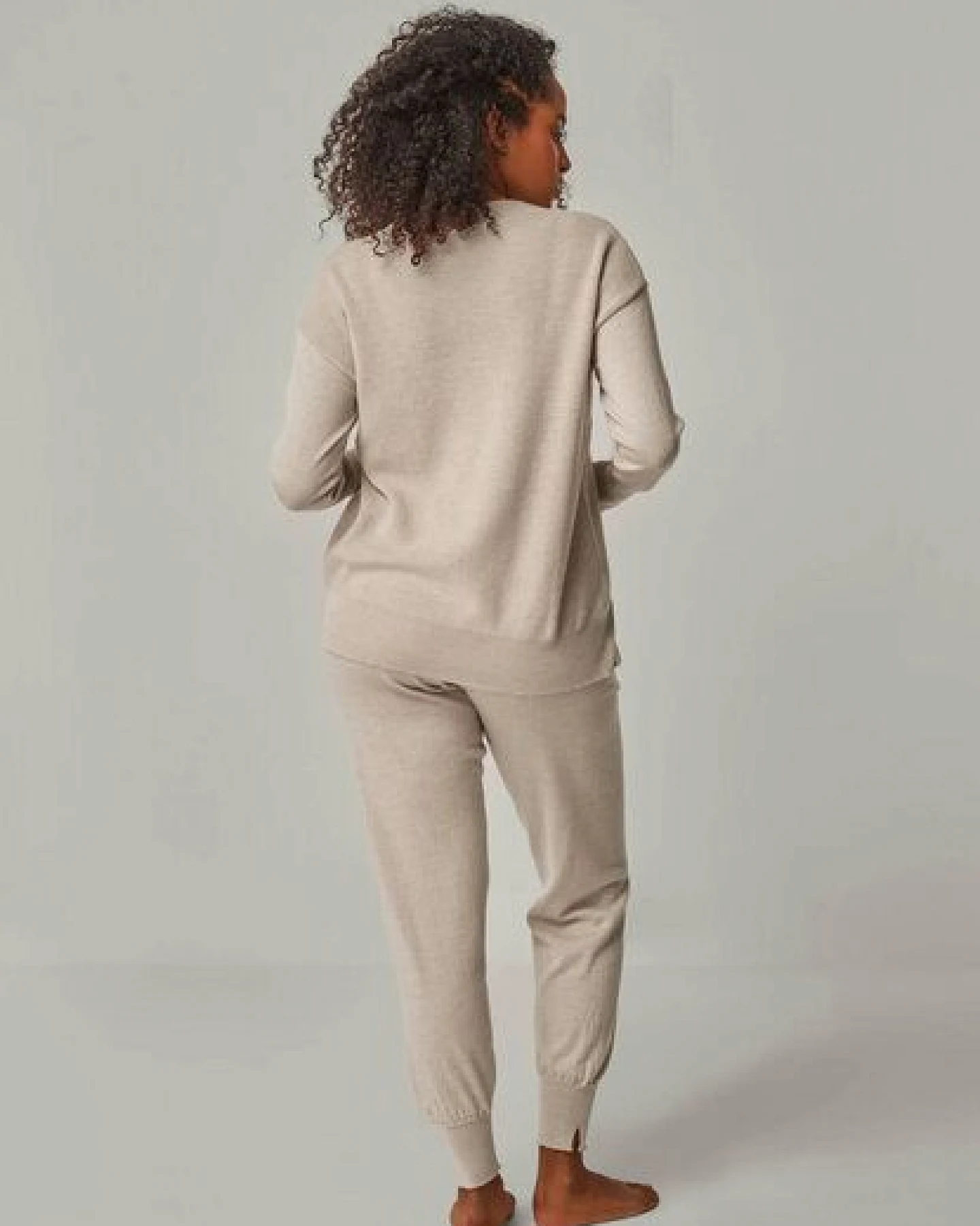 YOU LOOK PERFECT 100% Merino Strickpullover mit Rundhals "Bella" – Ansicht 4