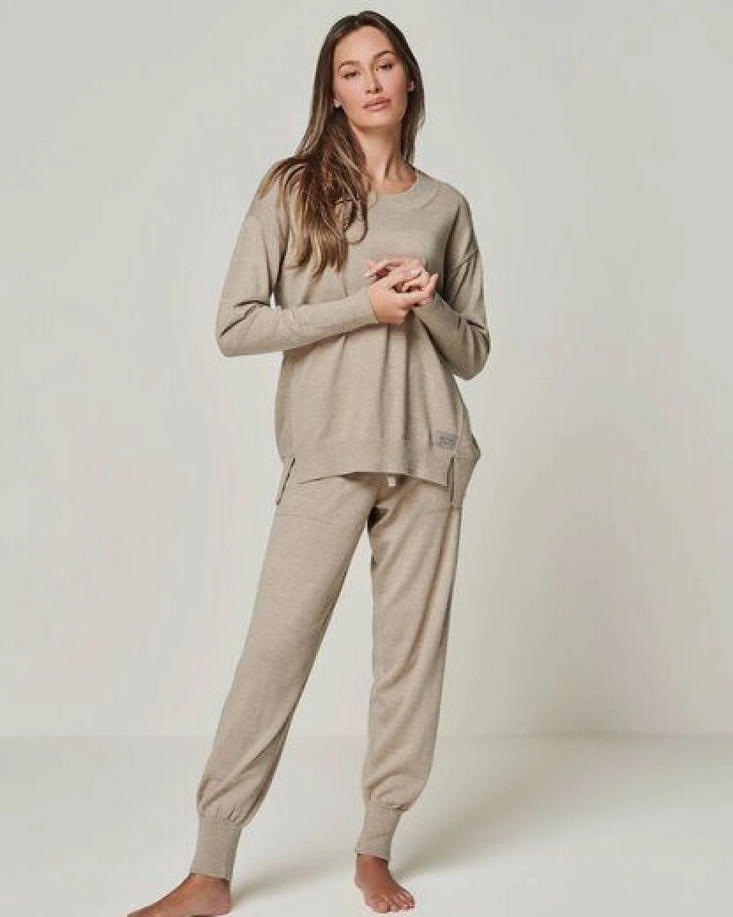 YOU LOOK PERFECT 100% Merino Strickpullover mit Rundhals "Bella" – Ansicht 3