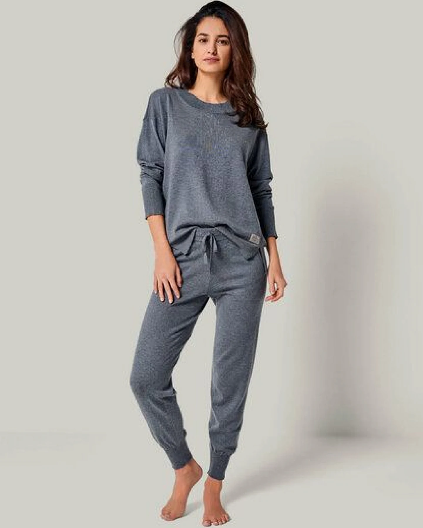 YOU LOOK PERFECT 100% Merino Strickpullover mit Rundhals "Bella" – Ansicht 3