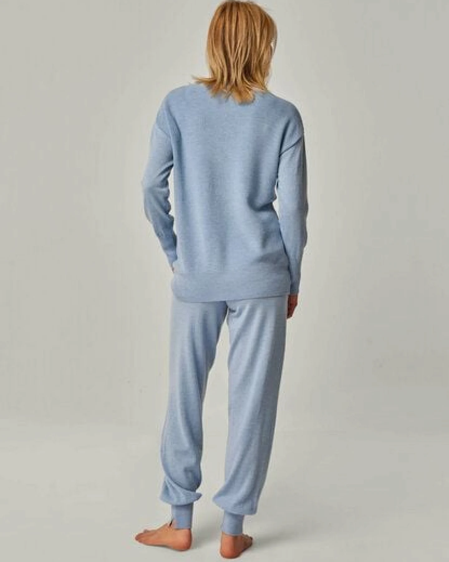 YOU LOOK PERFECT 100% Merino Strickpullover mit Rundhals "Bella" – Ansicht 4