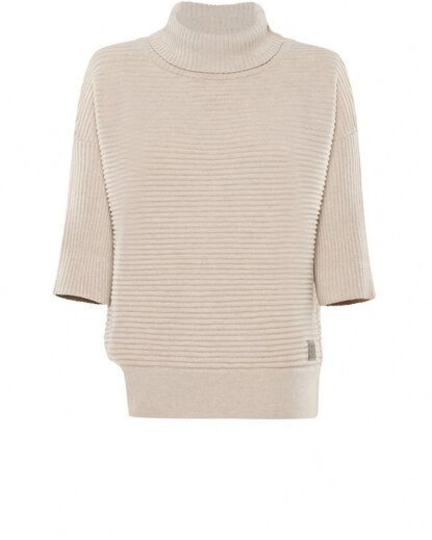 YOU LOOK PERFECT 100% Merino asymmetrischer Rollkragen-Strickpullover "Bailey" – Ansicht 3