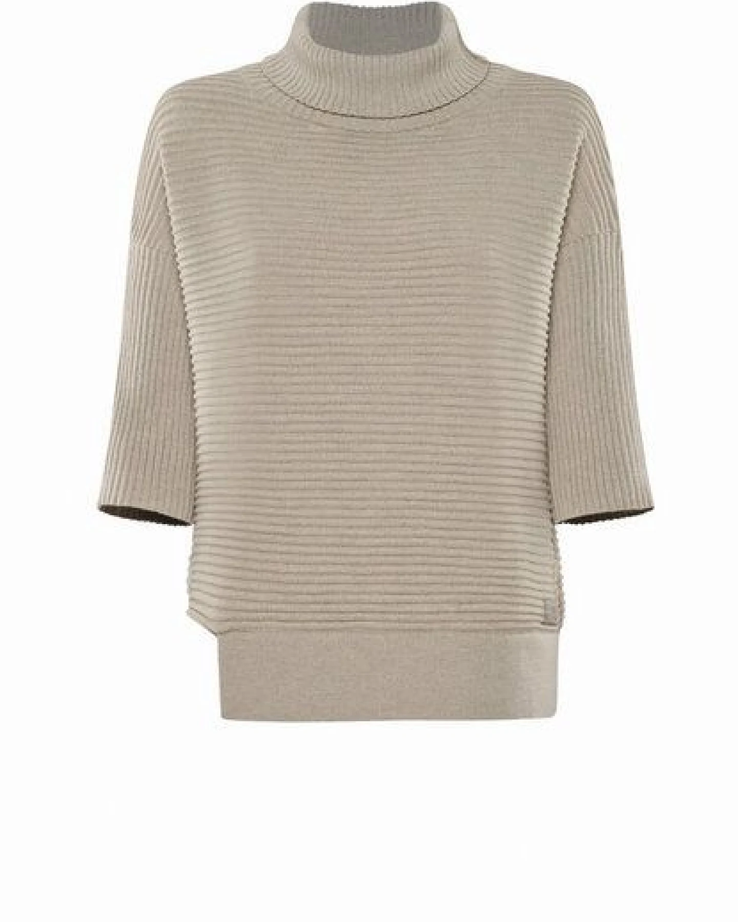 YOU LOOK PERFECT 100% Merino asymmetrischer Rollkragen-Strickpullover "Bailey" – Ansicht 3