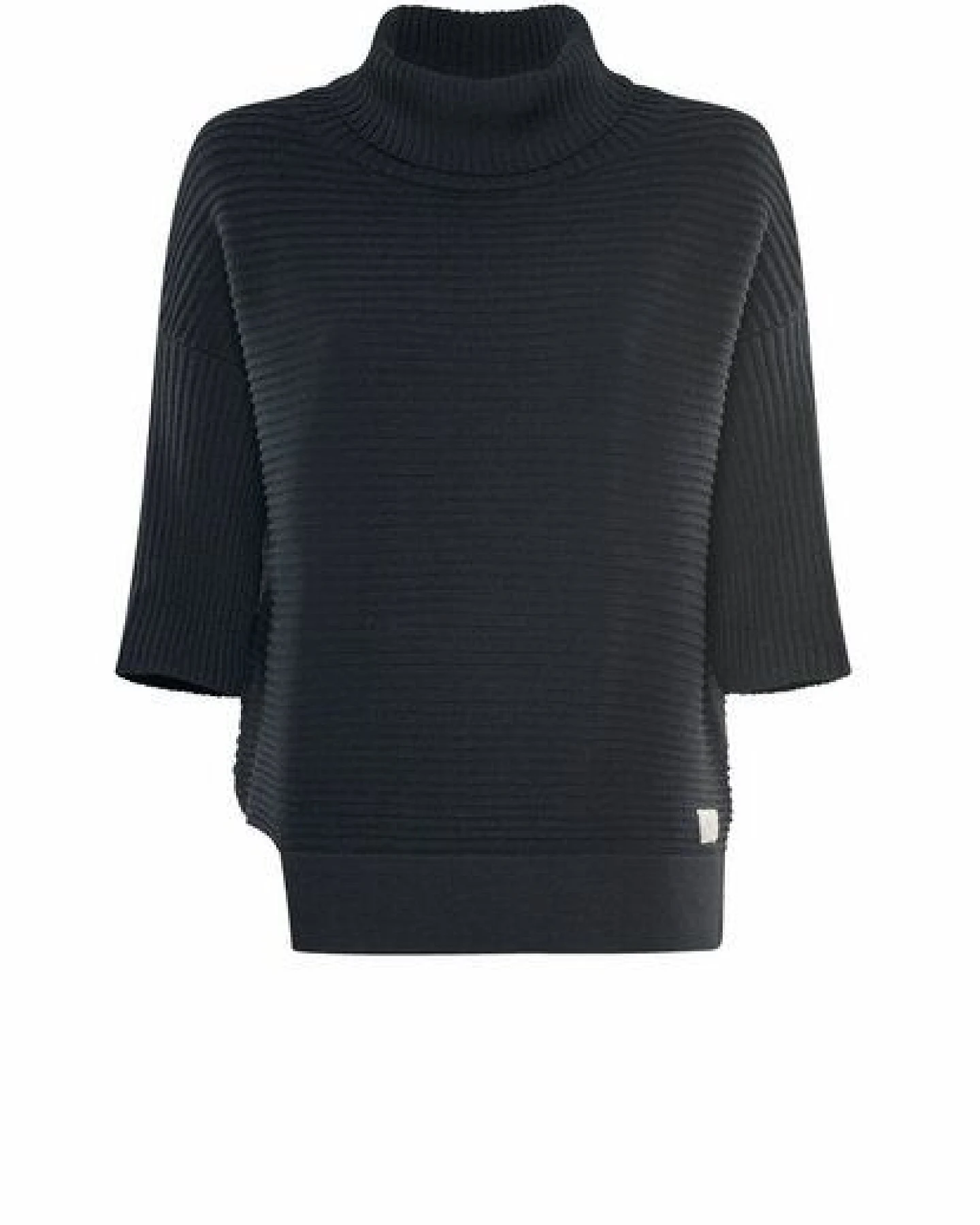 YOU LOOK PERFECT 100% Merino asymmetrischer Rollkragen-Strickpullover "Bailey" – Ansicht 3