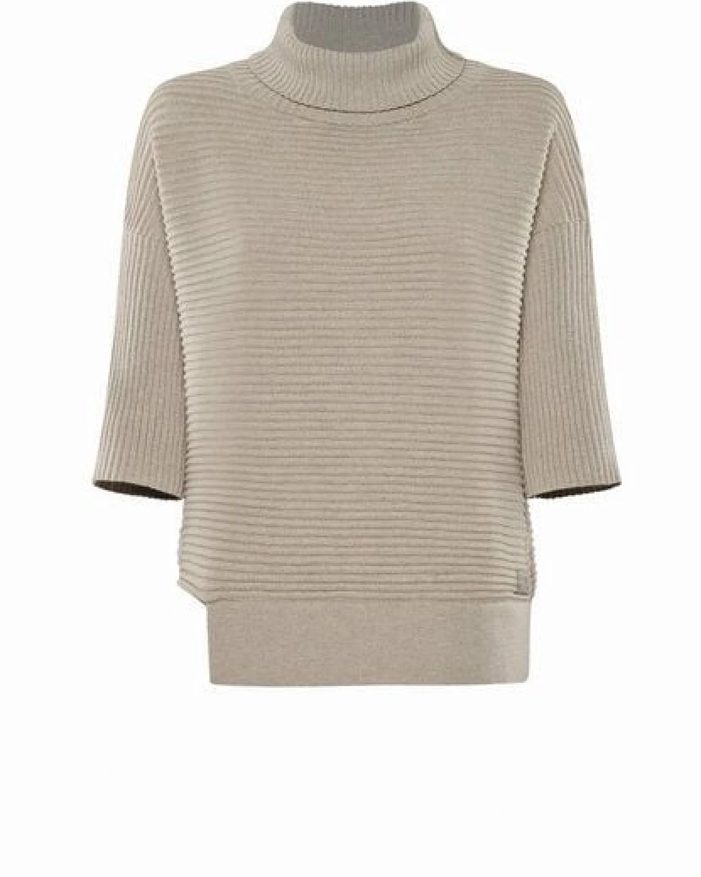 YOU LOOK PERFECT 100% Merino asymmetrischer Rollkragen-Strickpullover "Bailey" – Ansicht 3