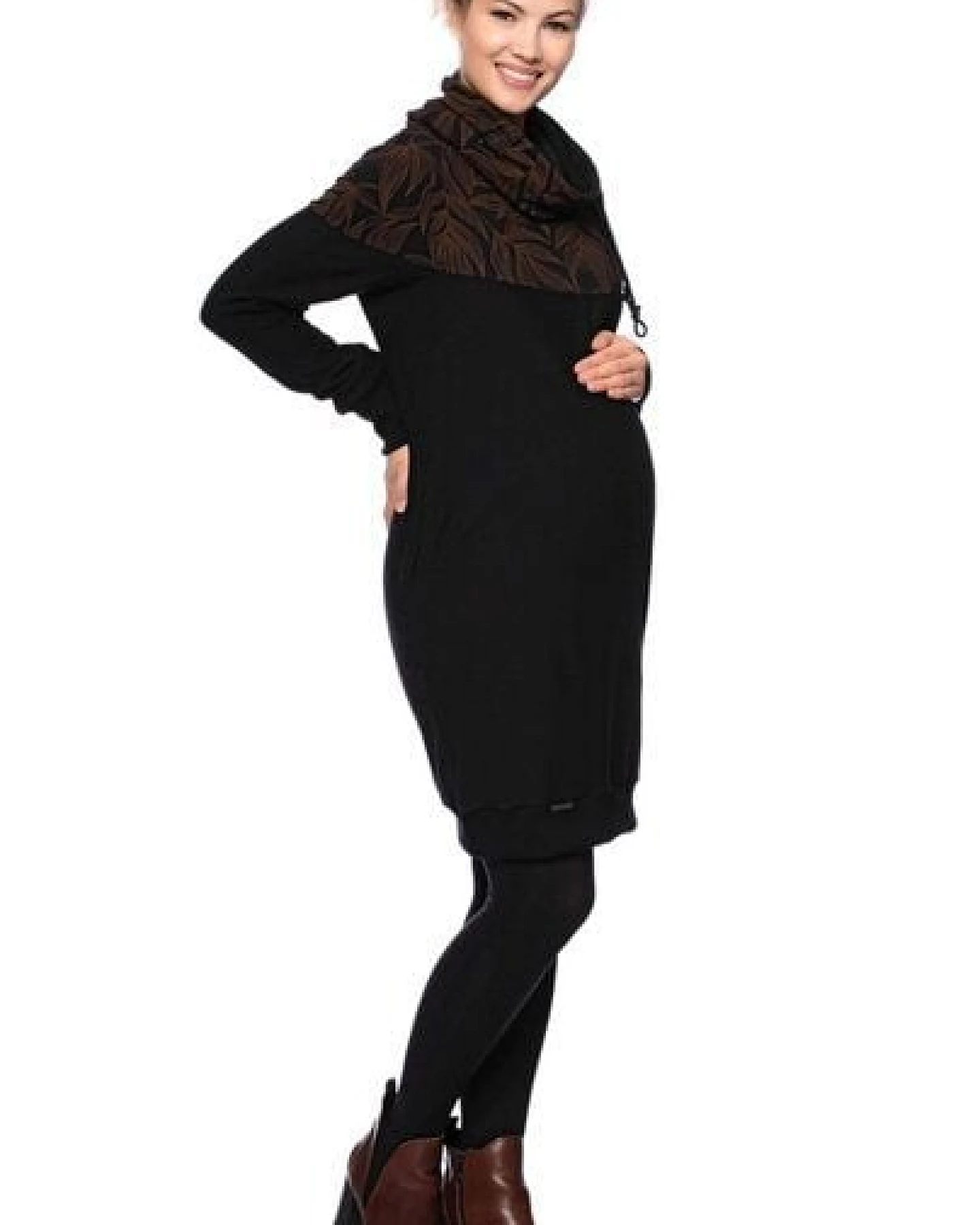 Milchshake HANIA gemütliches Sweat Umstands- und Stillkleid – Ansicht 4