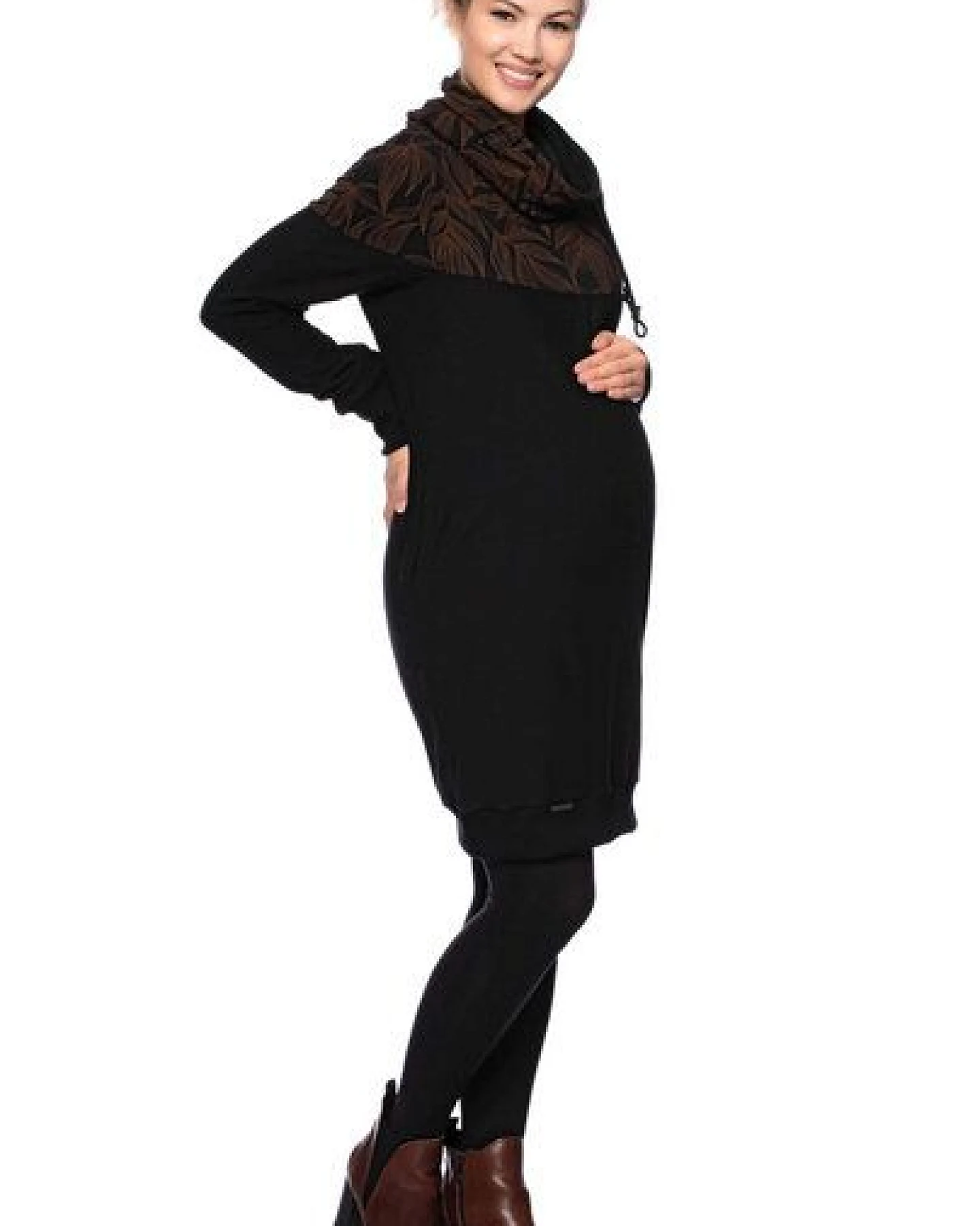 Milchshake HANIA gemütliches Sweat Umstands- und Stillkleid – Ansicht 4