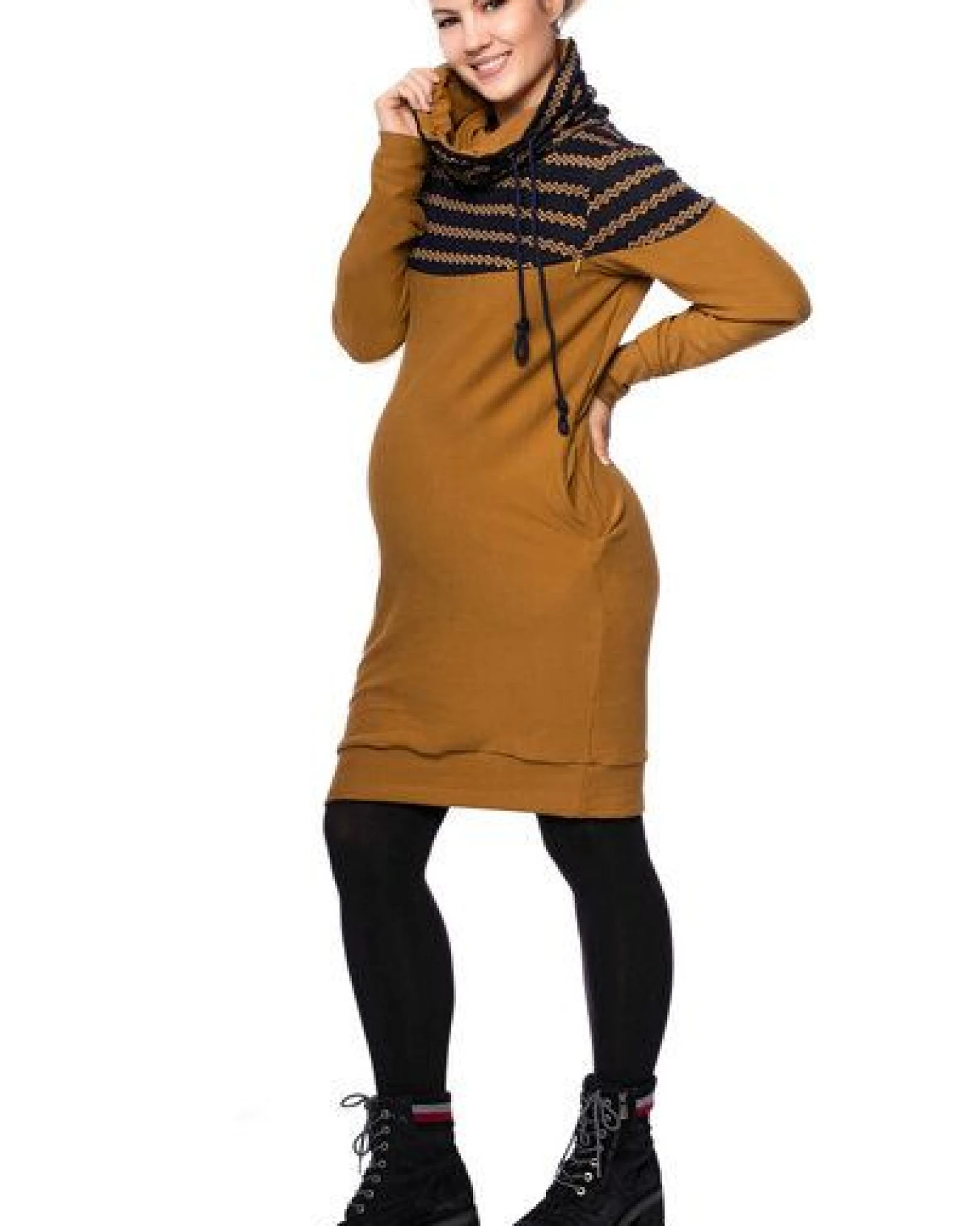 Milchshake HANIA gemütliches Sweat Umstands- und Stillkleid – Ansicht 2
