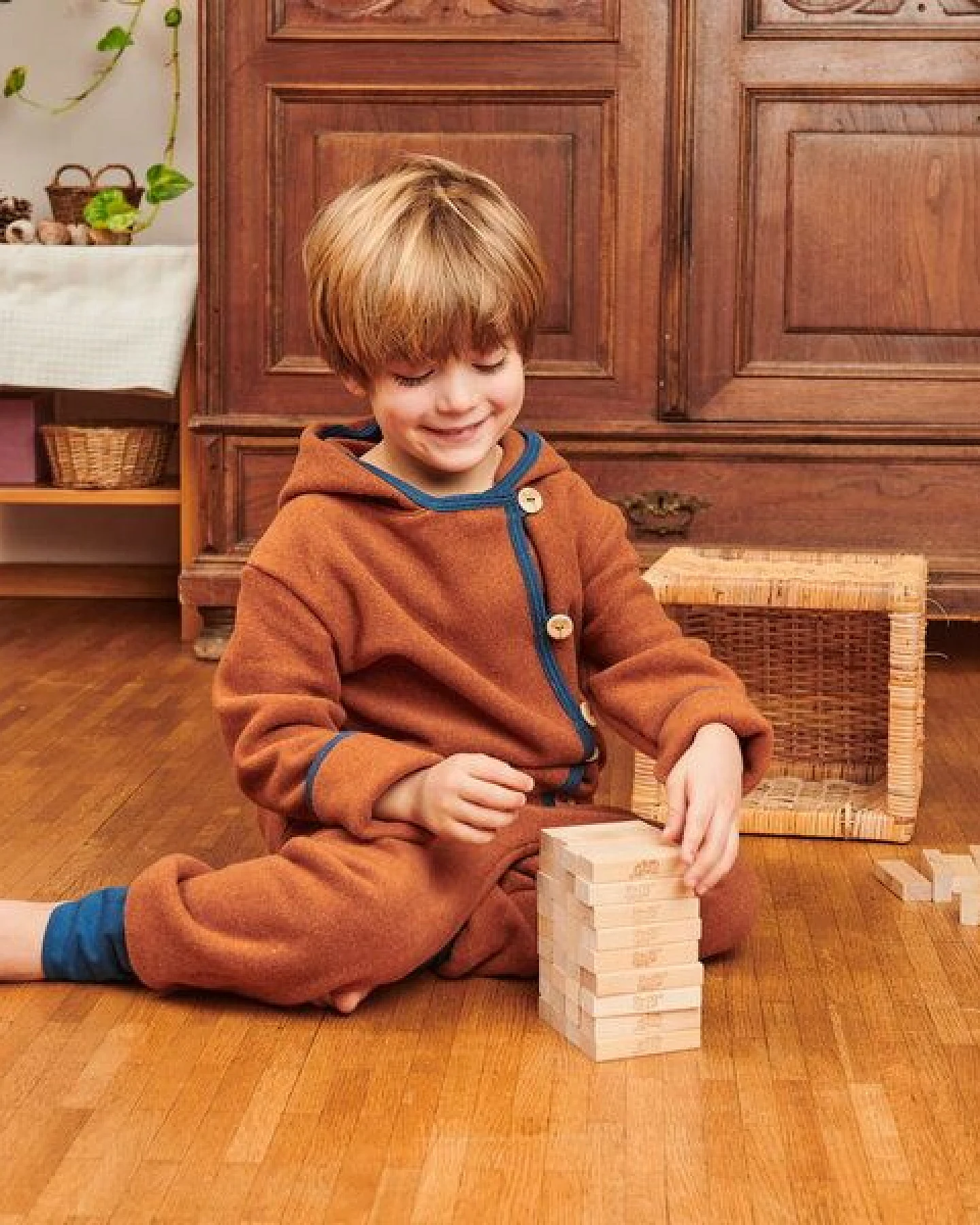 Cheeky Apple Fleece-Pumphose aus Bio-Baumwolle – Ansicht 3