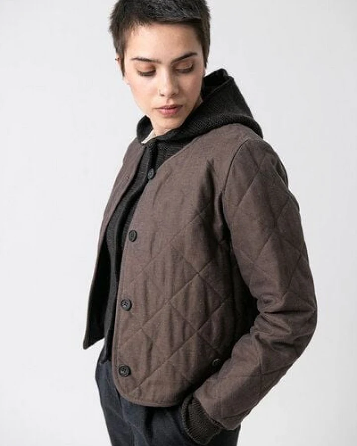 Grenz/gang Damen Steppjacke Anja aus Bio-Baumwolle und Wolle (kbA)