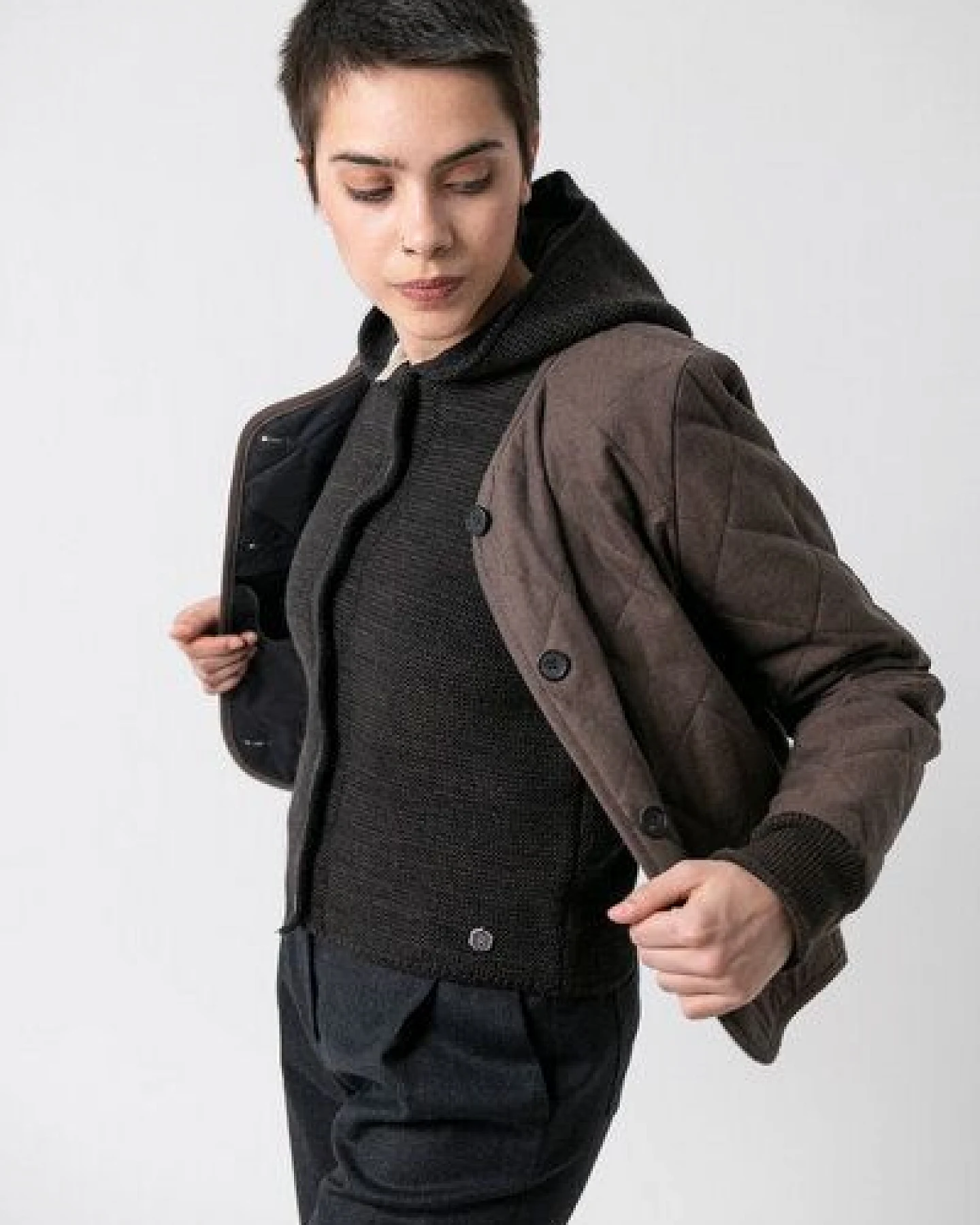 Grenz/gang Damen Steppjacke Anja aus Bio-Baumwolle und Wolle (kbA) – Ansicht 2