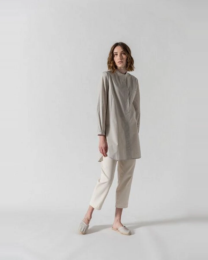 Grenz/gang Damen Hemdbluse Caro aus Biobaumwolle (kbA)