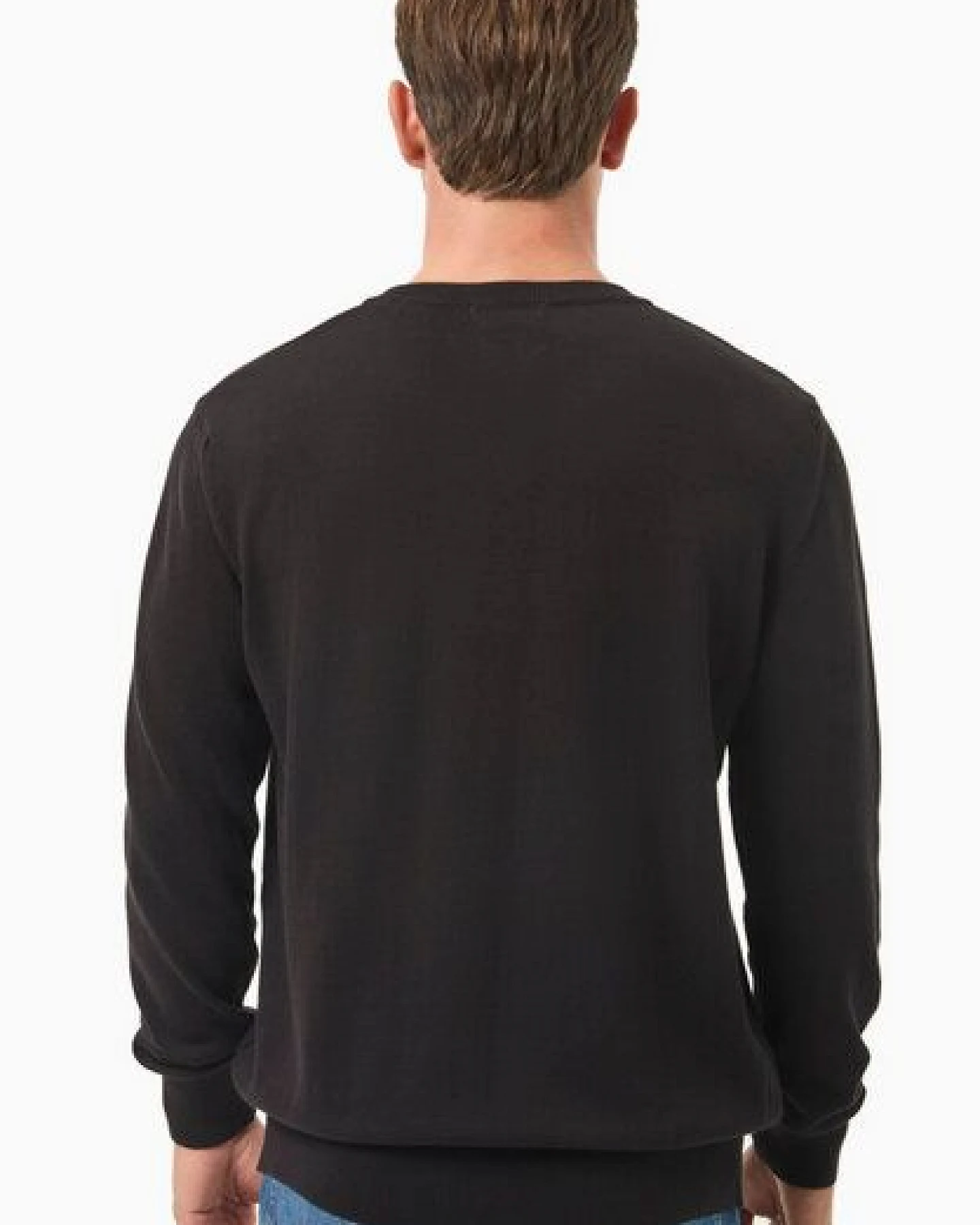 ORGANICATION Pullover aus Bio-Baumwolle mit V-Ausschnitt – Ansicht 4