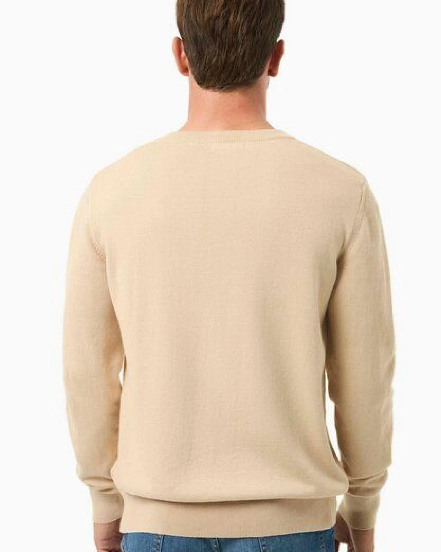 ORGANICATION Pullover aus Bio-Baumwolle mit V-Ausschnitt – Ansicht 4