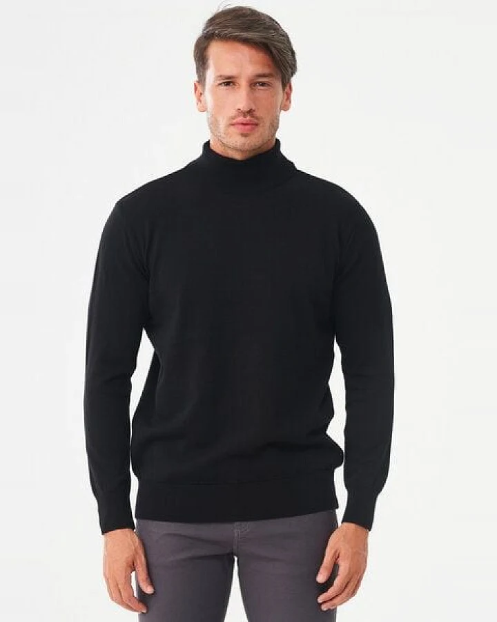 ORGANICATION Rollkragenpullover aus Bio-Baumwolle