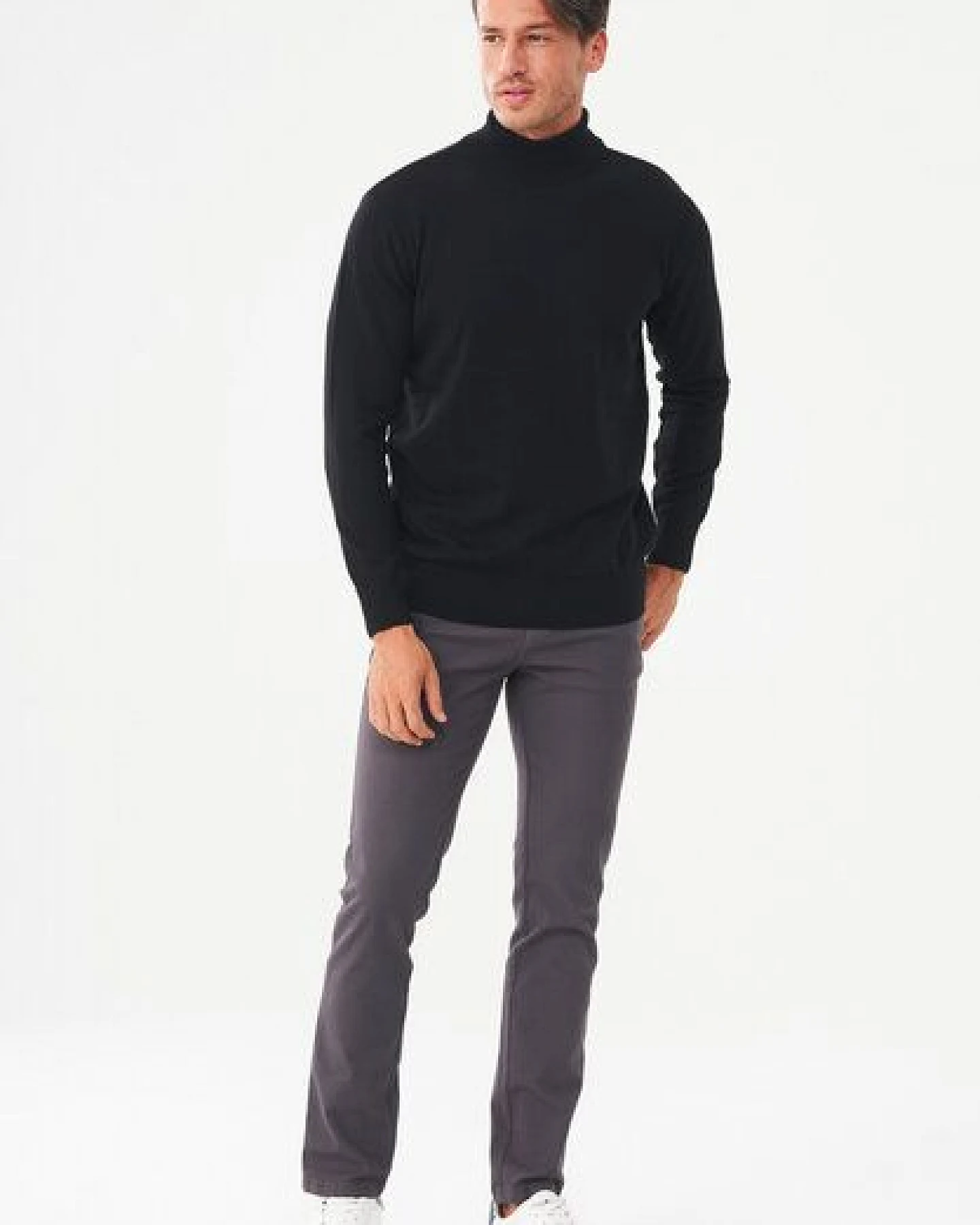 ORGANICATION Rollkragenpullover aus Bio-Baumwolle – Ansicht 2
