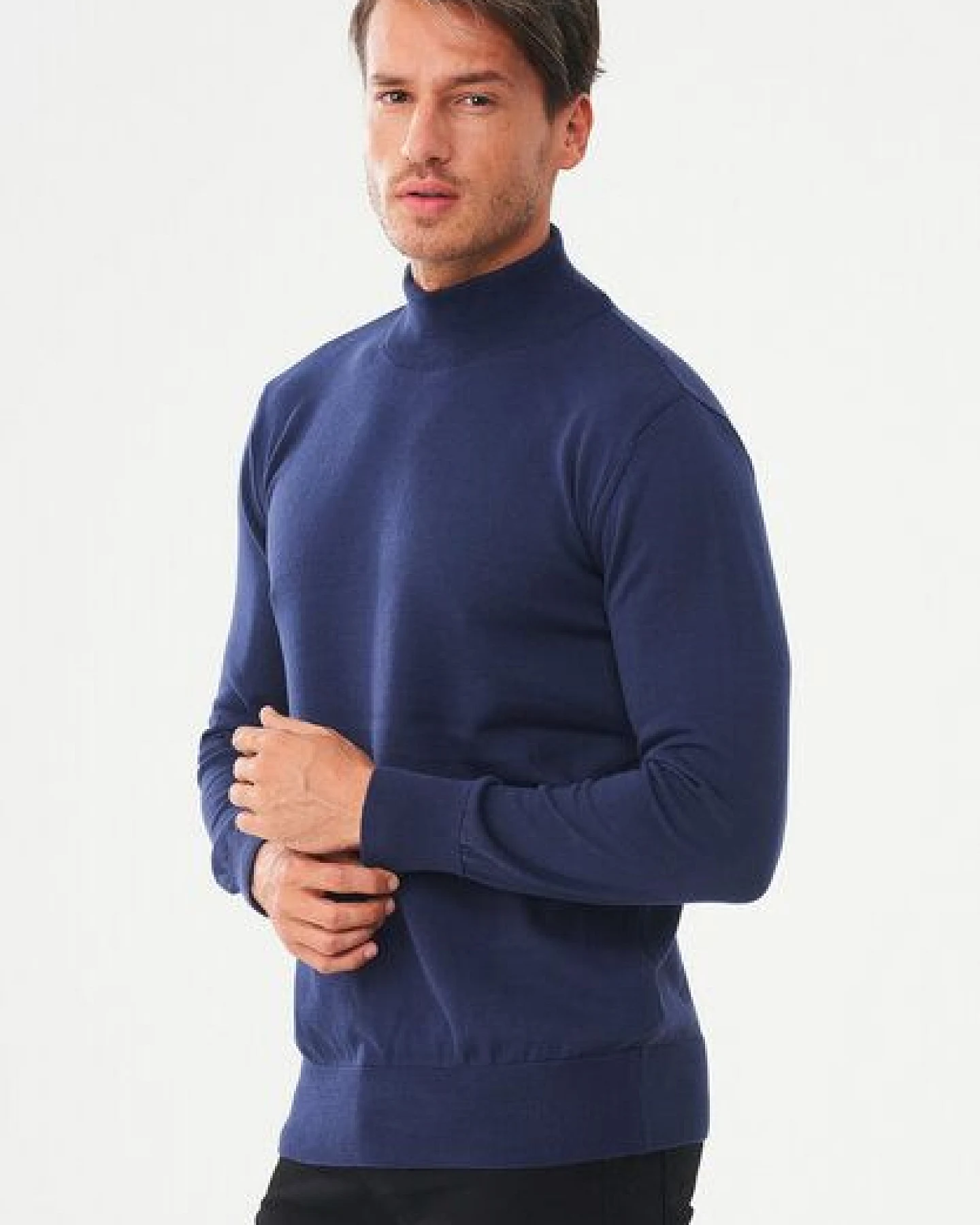 ORGANICATION Rollkragenpullover aus Bio-Baumwolle – Ansicht 3