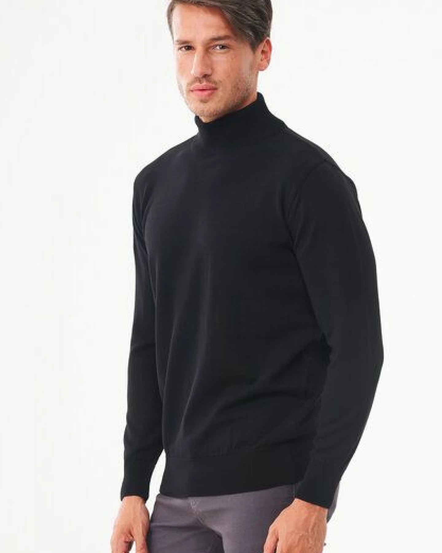 ORGANICATION Rollkragenpullover aus Bio-Baumwolle – Ansicht 3