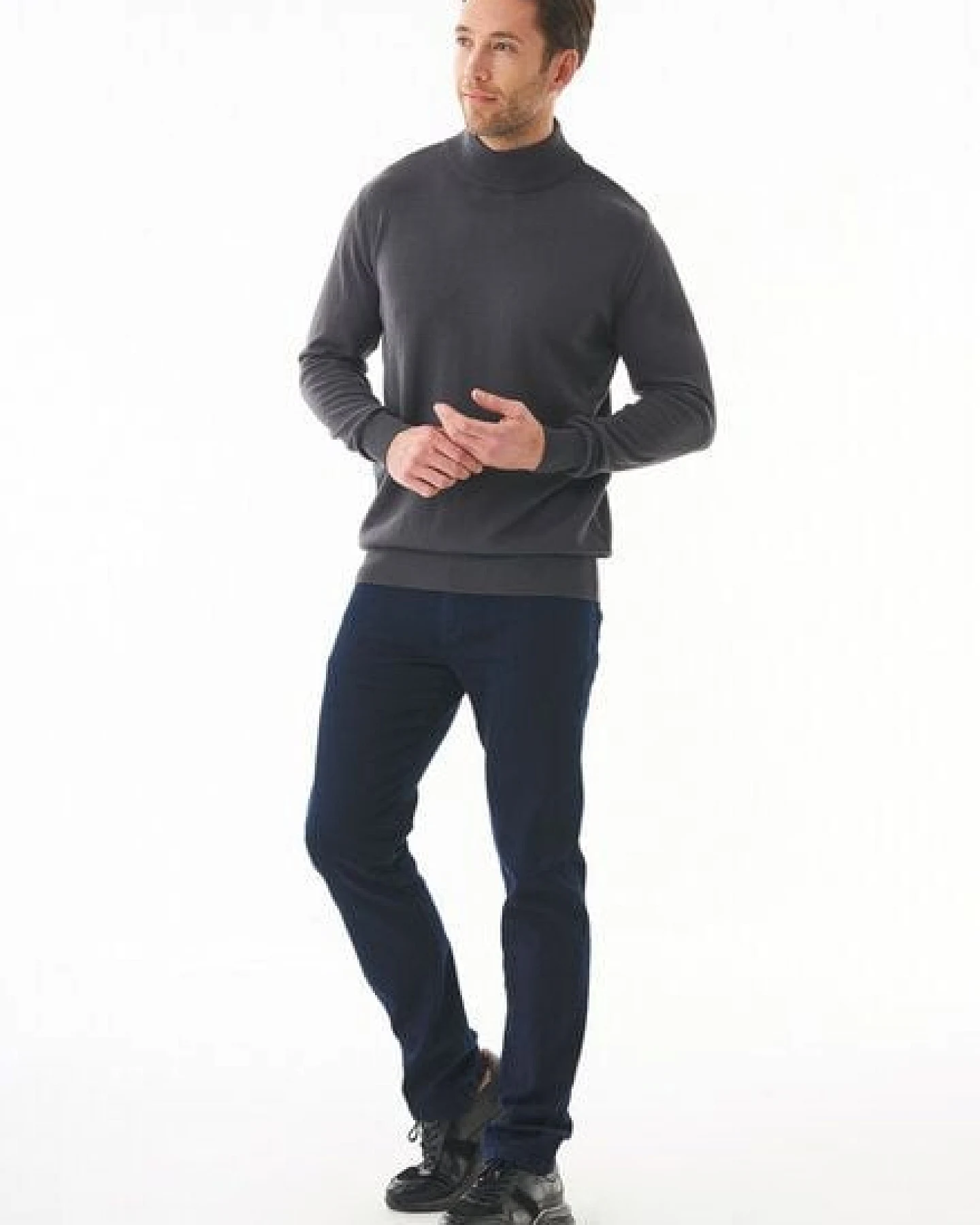 ORGANICATION Rollkragenpullover aus Bio-Baumwolle – Ansicht 2