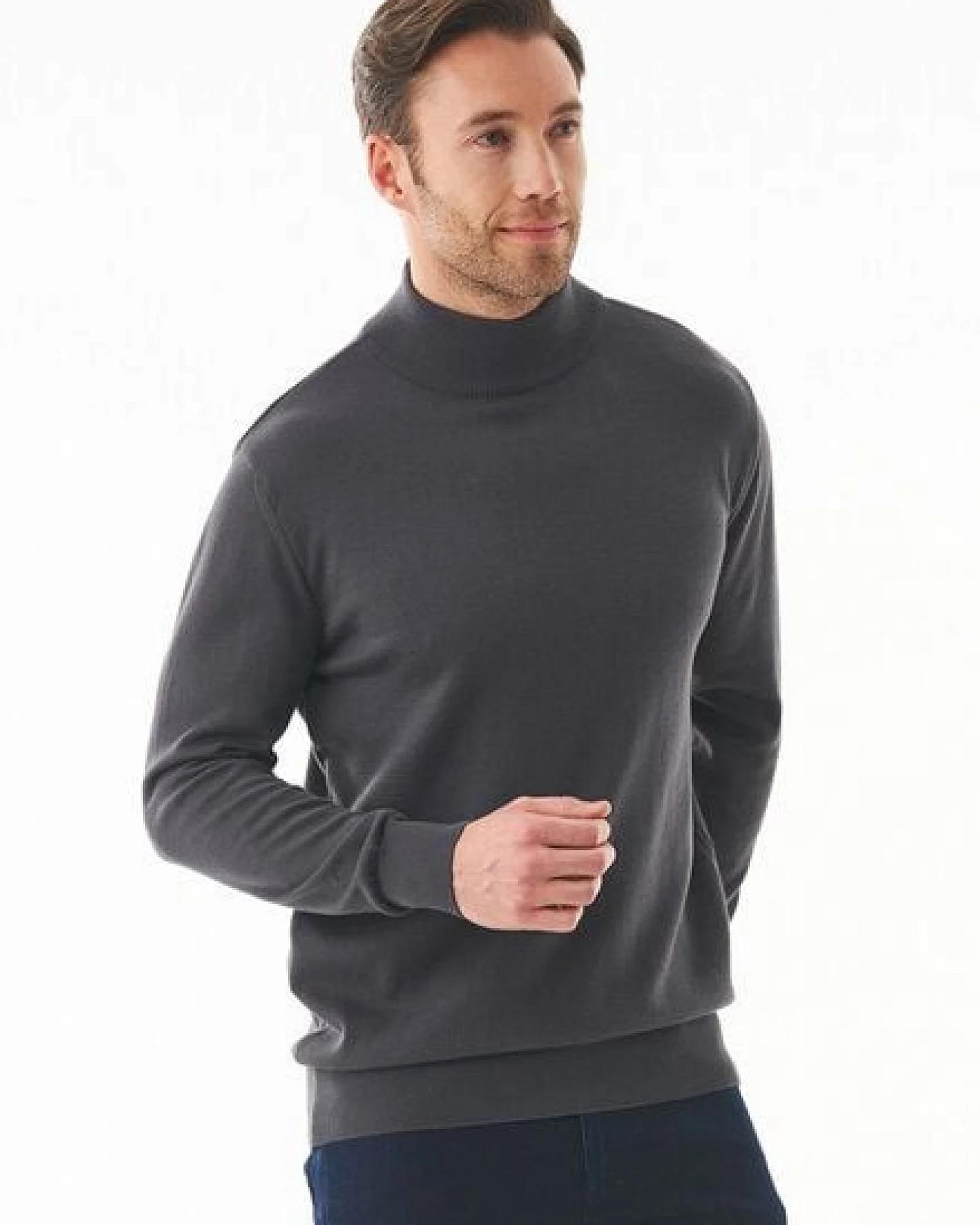 ORGANICATION Rollkragenpullover aus Bio-Baumwolle – Ansicht 3