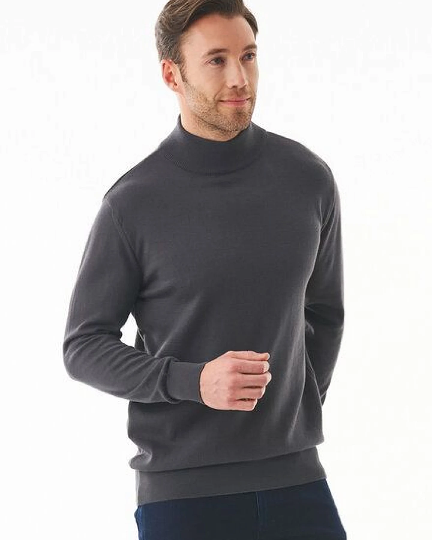 ORGANICATION Rollkragenpullover aus Bio-Baumwolle – Ansicht 3