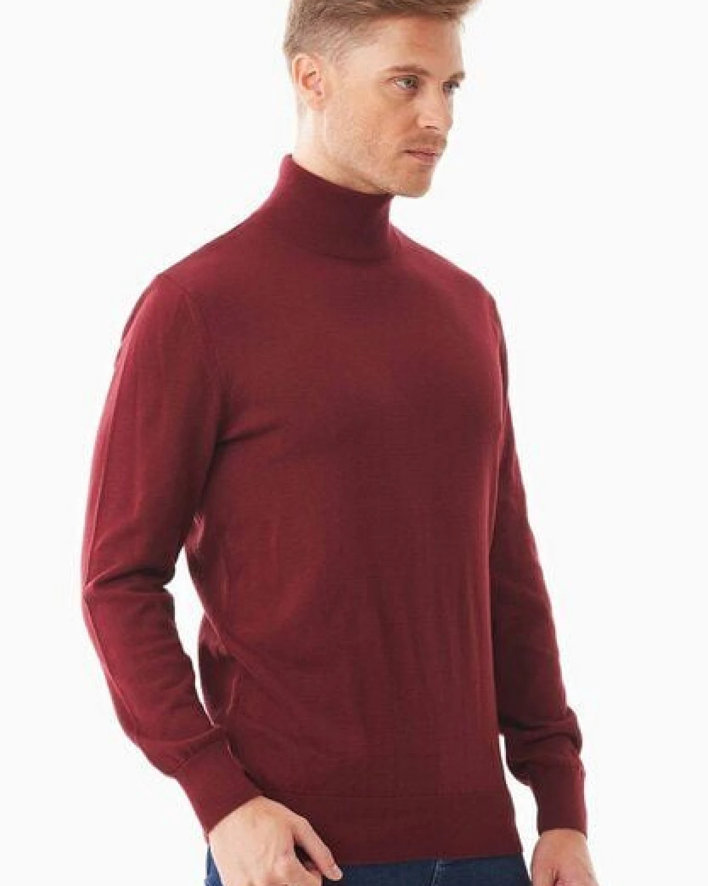 ORGANICATION Rollkragenpullover aus Bio-Baumwolle – Ansicht 3