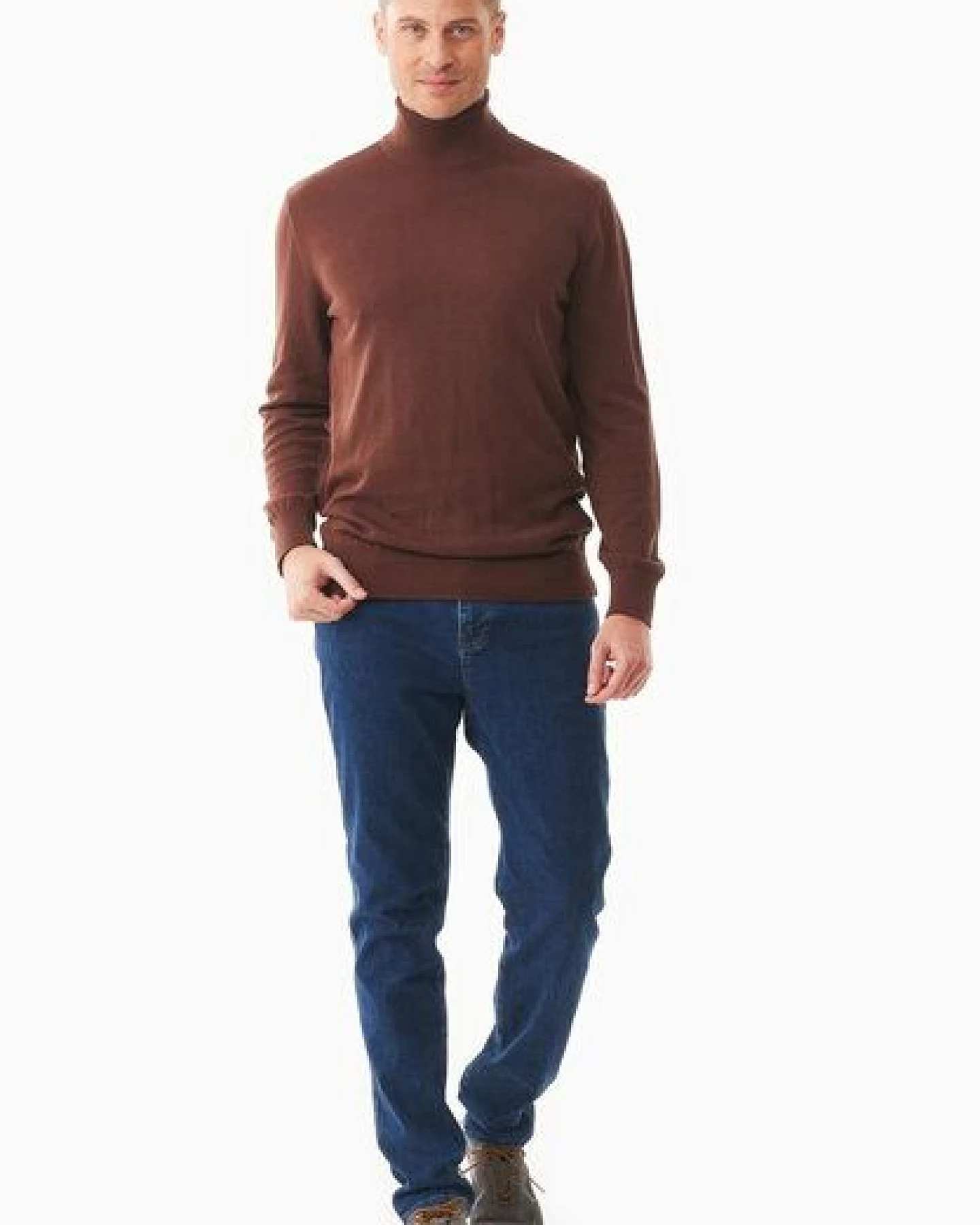 ORGANICATION Rollkragenpullover aus Bio-Baumwolle – Ansicht 2