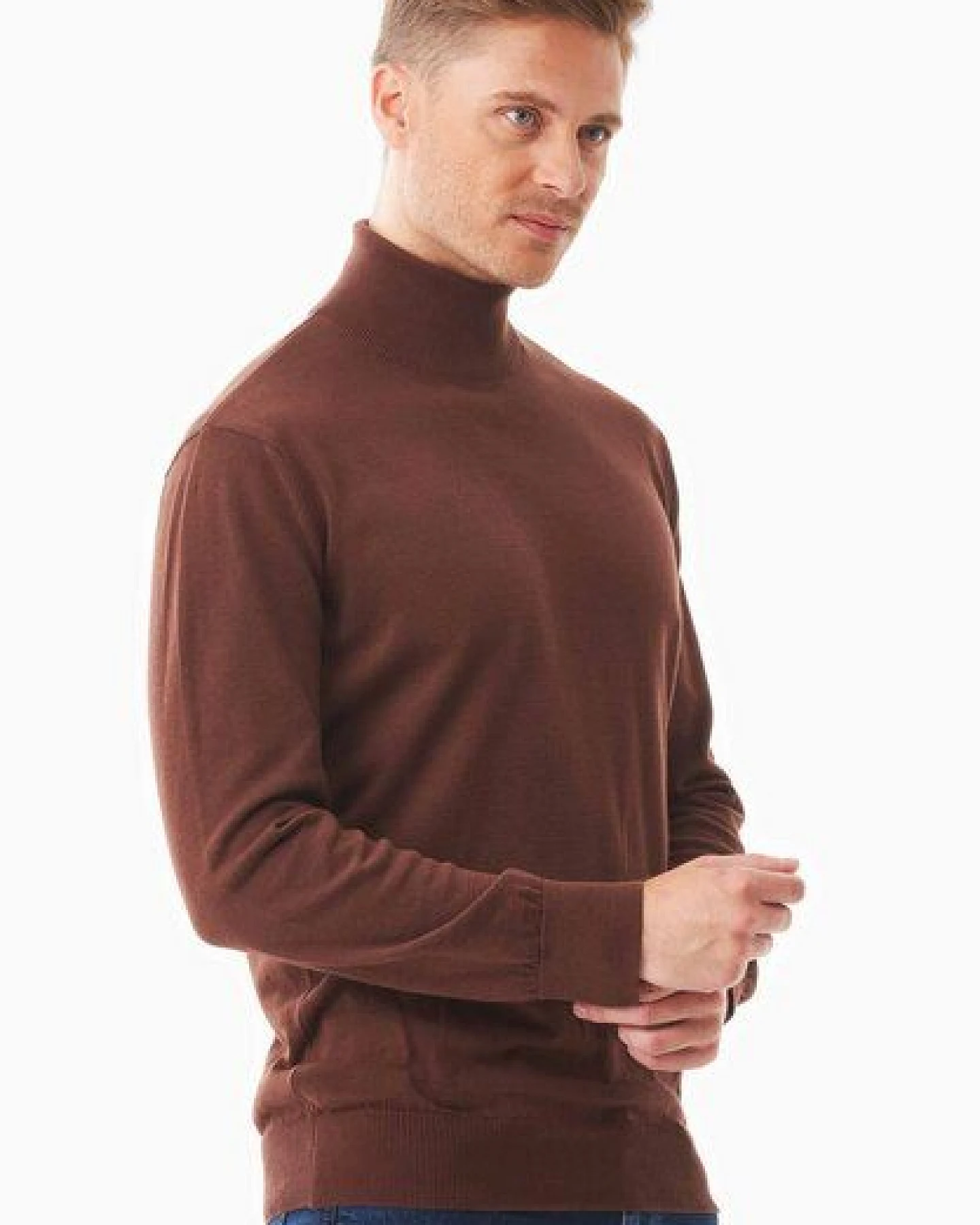 ORGANICATION Rollkragenpullover aus Bio-Baumwolle – Ansicht 3