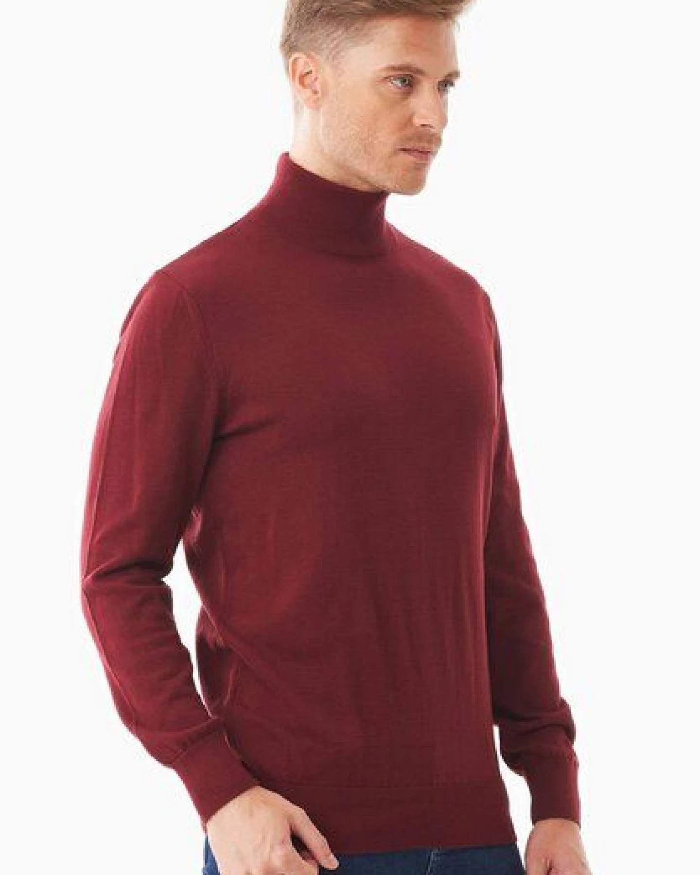 ORGANICATION Rollkragenpullover aus Bio-Baumwolle – Ansicht 3