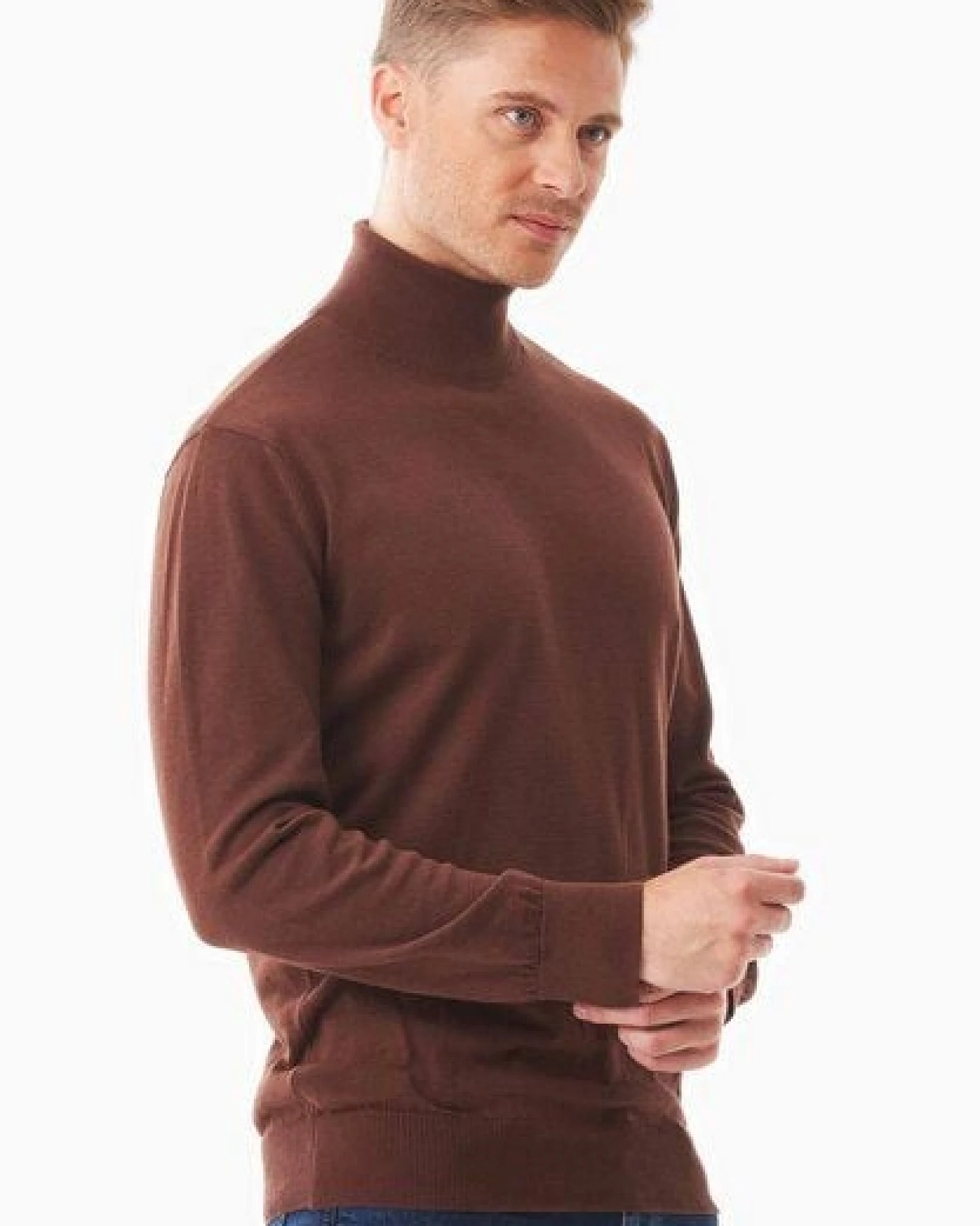 ORGANICATION Rollkragenpullover aus Bio-Baumwolle – Ansicht 3
