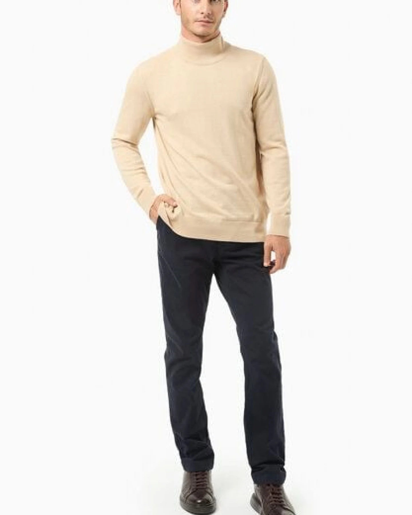 ORGANICATION Rollkragenpullover aus Bio-Baumwolle – Ansicht 2