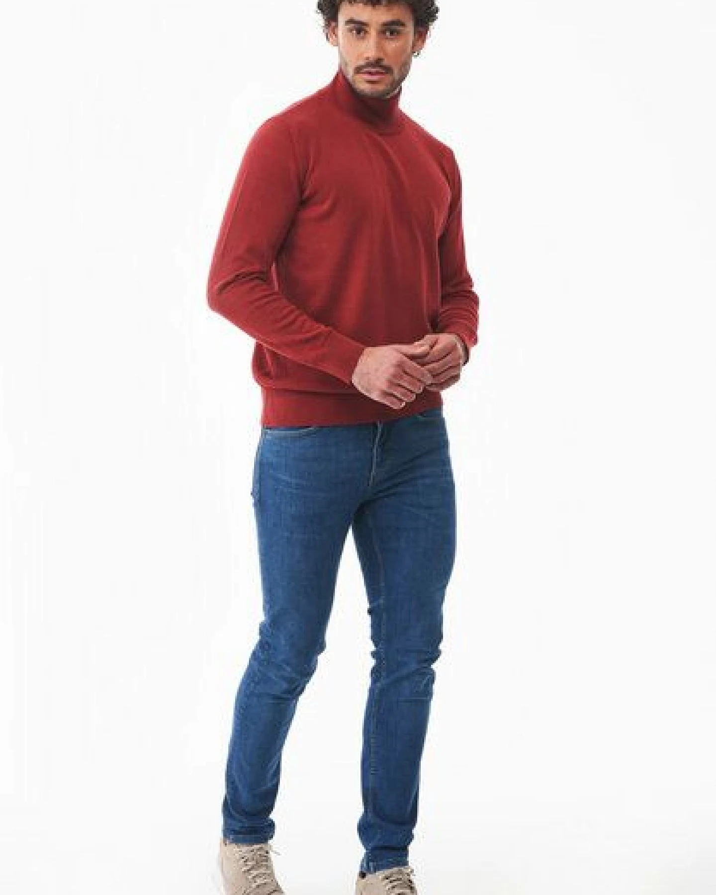 ORGANICATION Rollkragenpullover aus Bio-Baumwolle – Ansicht 2