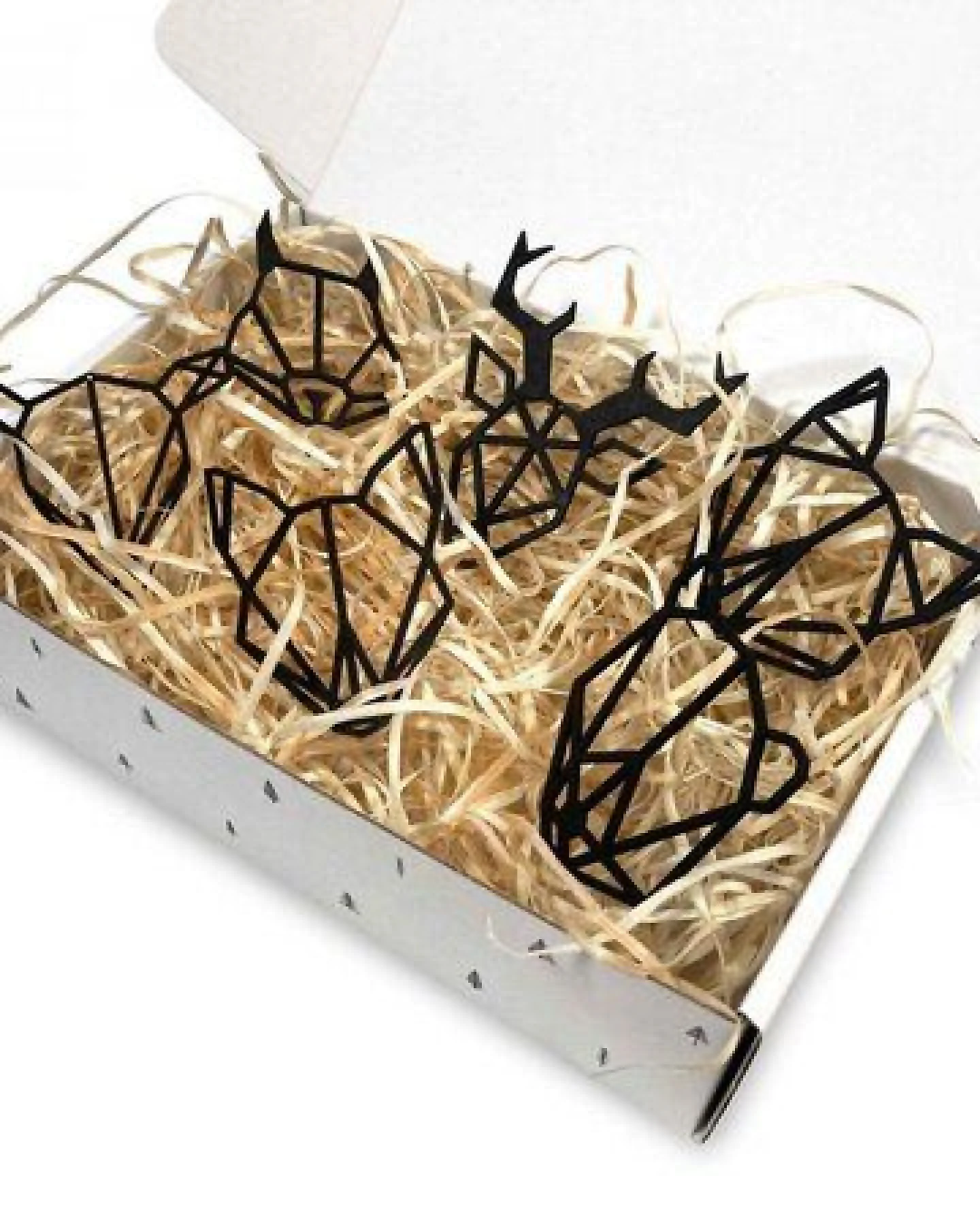 BeWooden 6St.Weihnachtsdekoration aus Holz "Tiere" / 2 verschiedene Farben – Ansicht 2