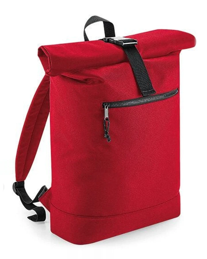 BagBase Kurierrucksack Recycelter Roll-Top Rucksack Backpack