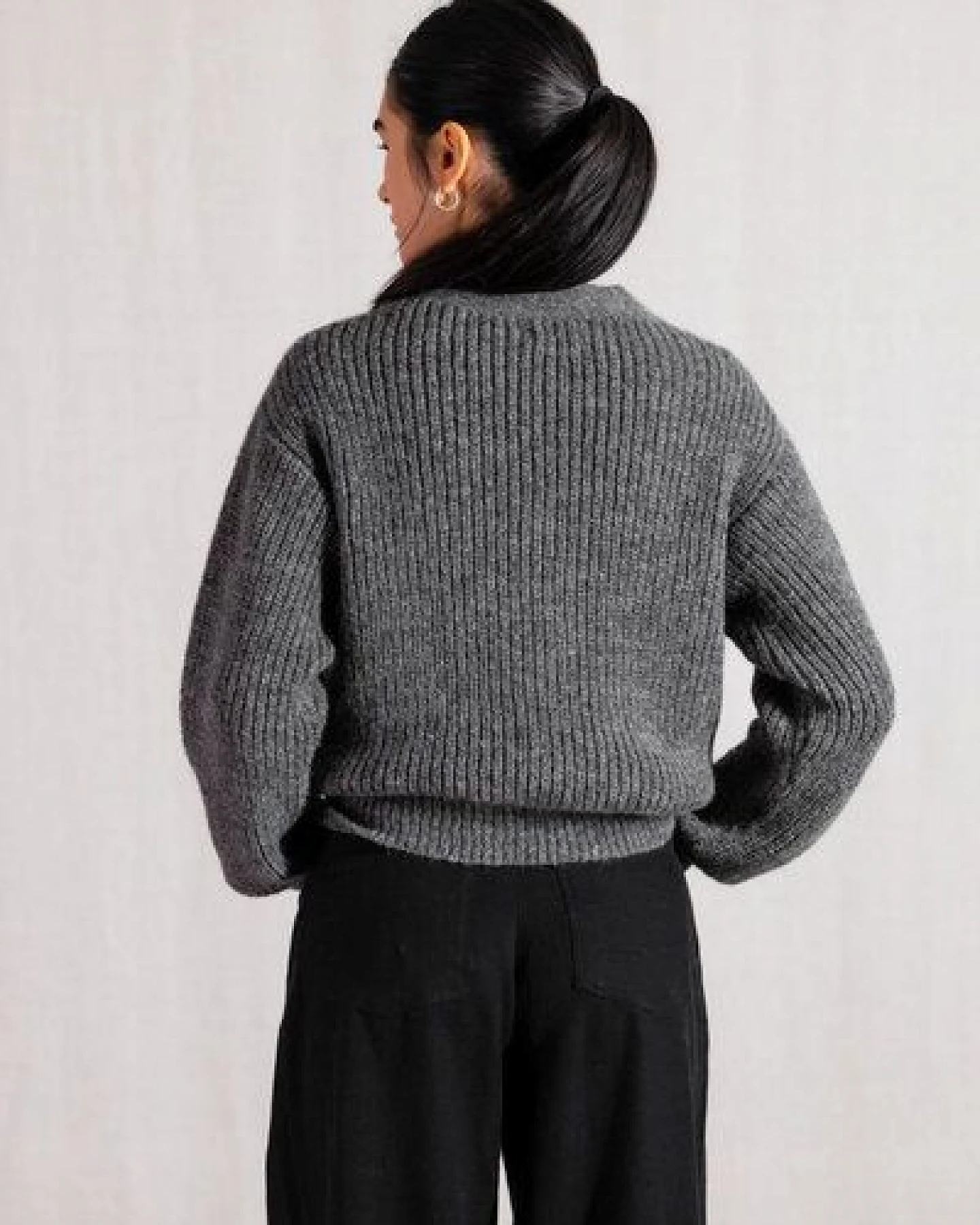 Jyoti - Fair Works Baby-Alpaka Strickcardigan Aipena – Ansicht 4