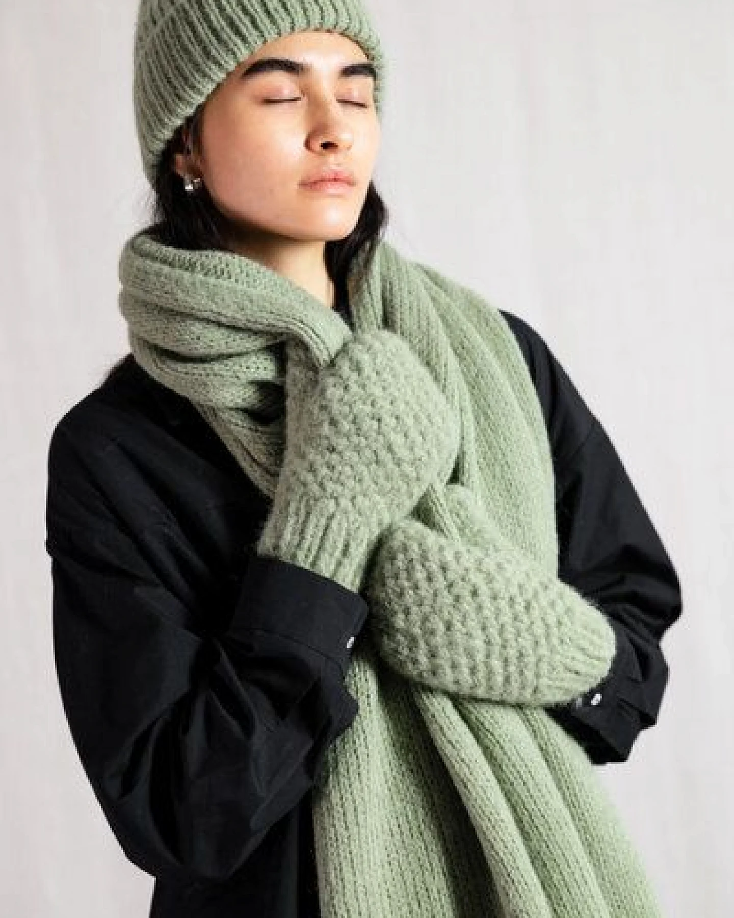 Jyoti - Fair Works Baby-Alpaka Fäustling Handschuhe Casma – Ansicht 3