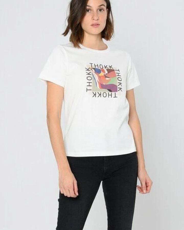 ThokkThokk Damen T-Shirt TT85 FACE aus Biobaumwolle