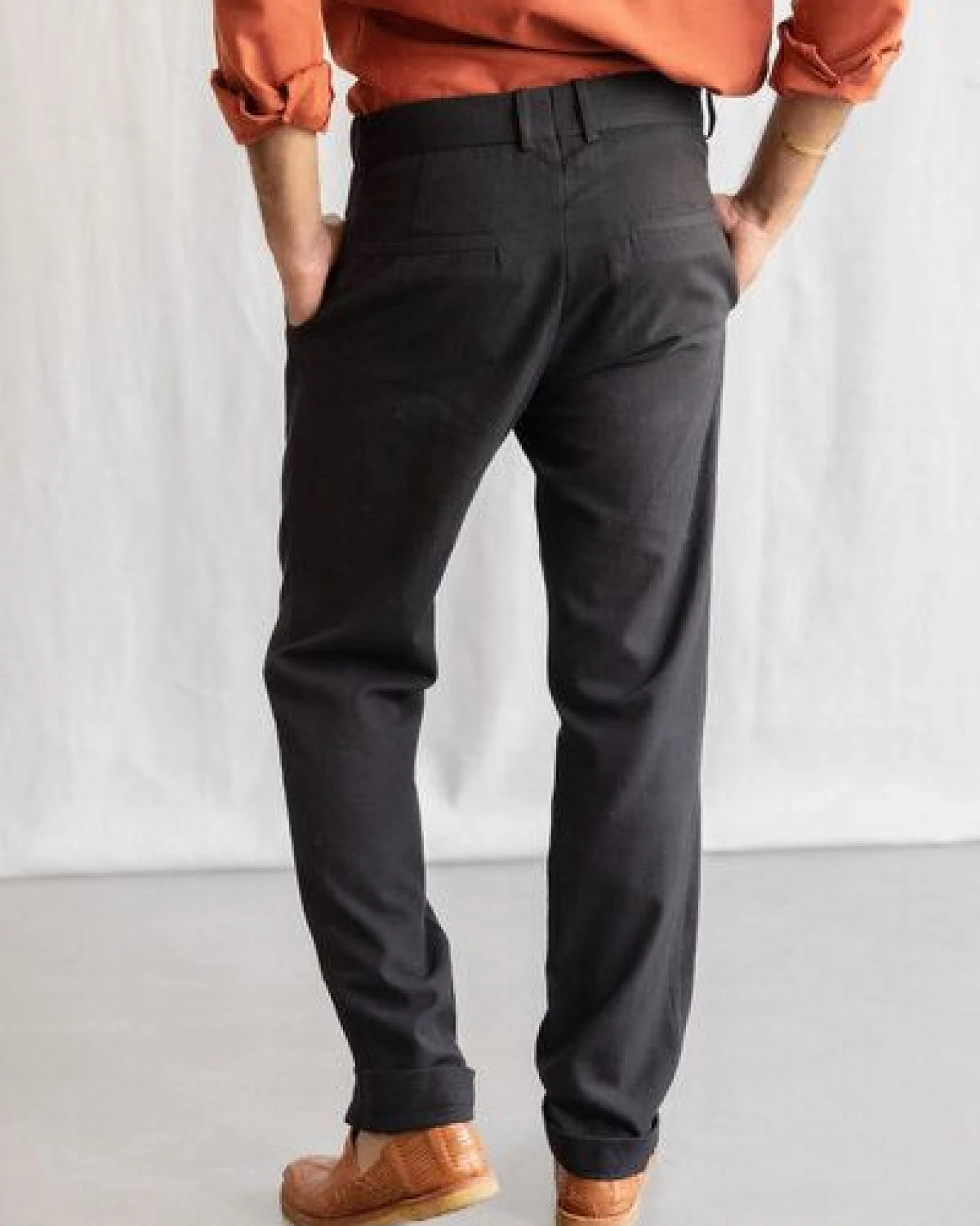 Jyoti - Fair Works Bio-Baumwoll Hose Sameer Schwarz – Ansicht 2